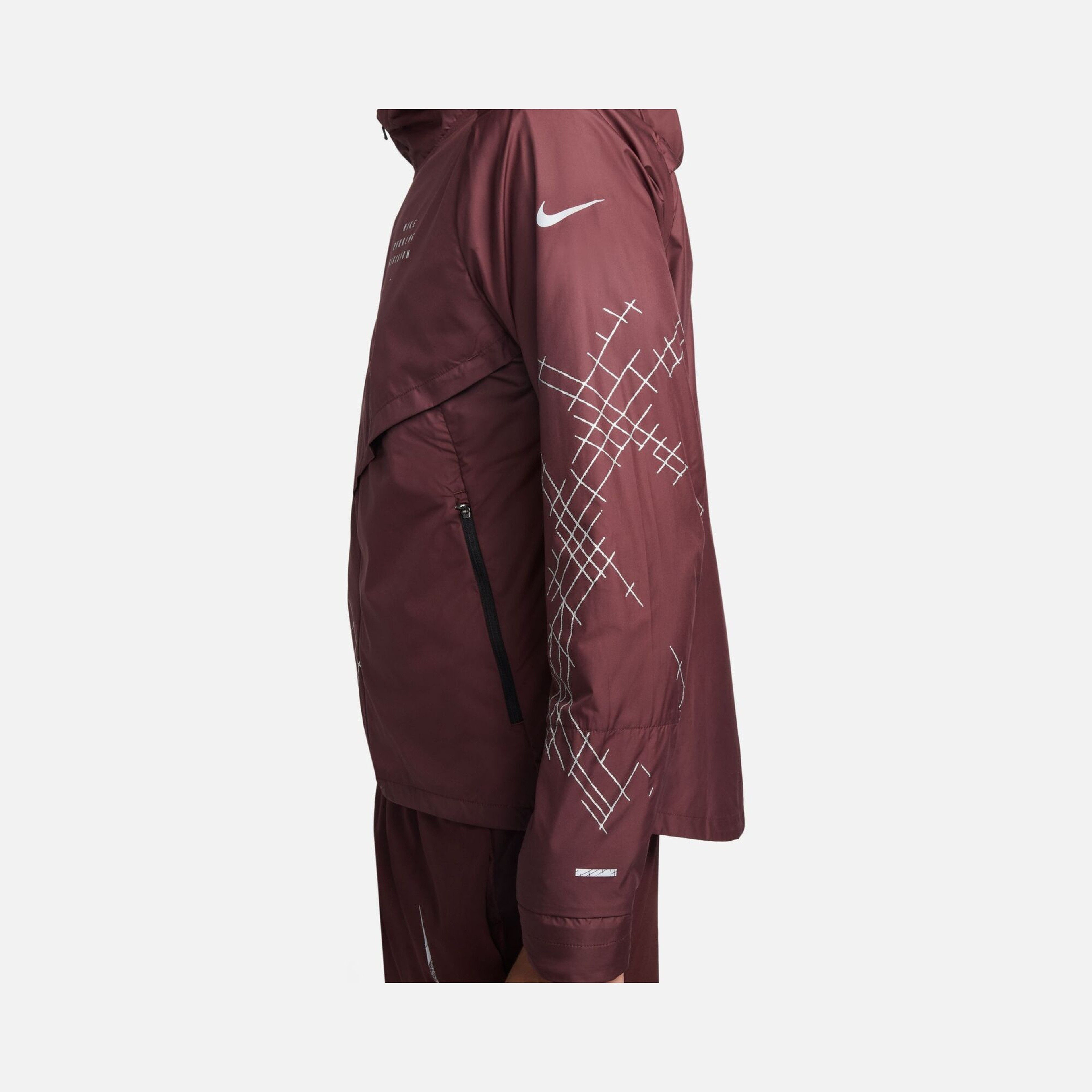 Nike Storm-Fit Run Division Flash Running Full-Zip Hoodie Erkek