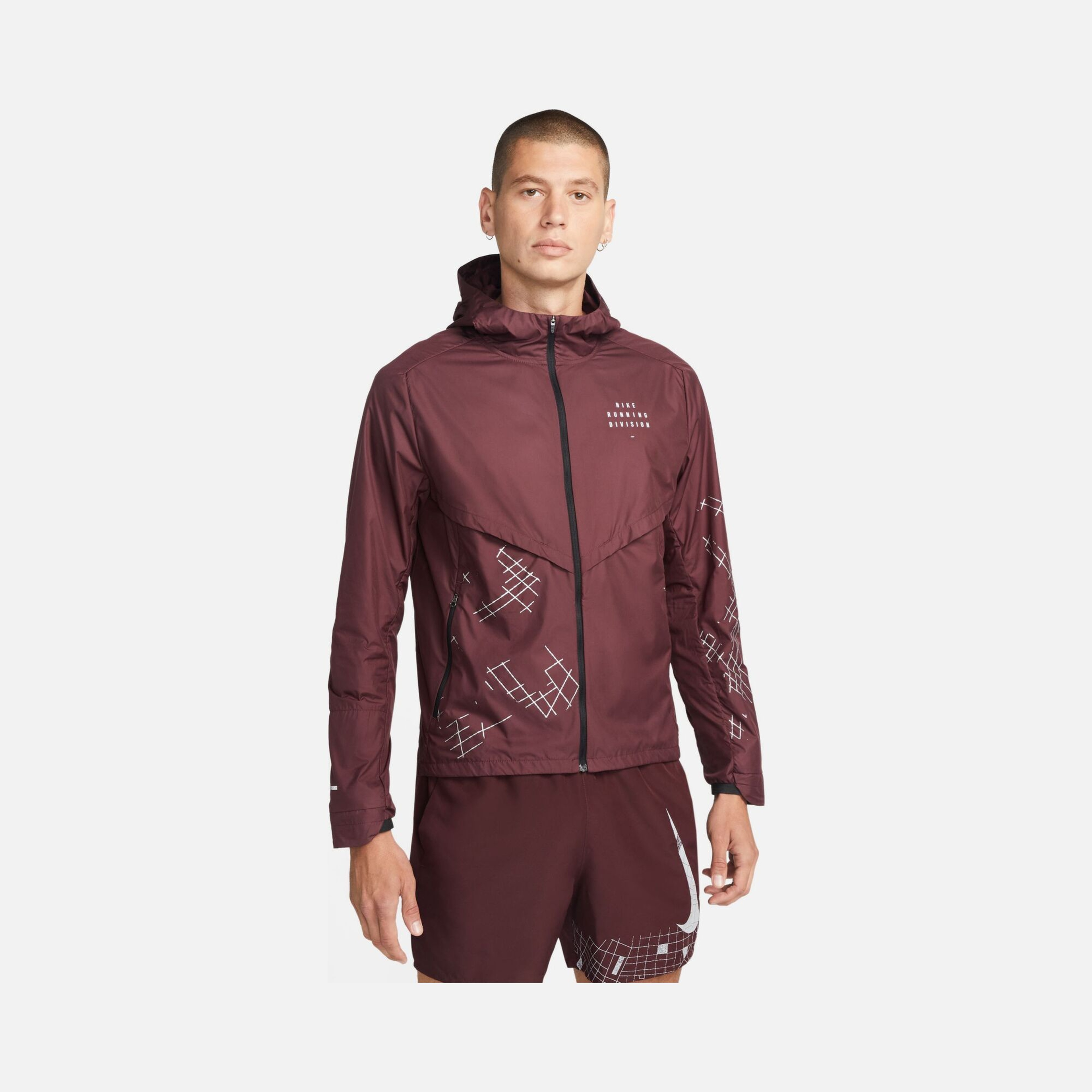 Nike Storm-Fit Run Division Flash Running Full-Zip Hoodie Erkek