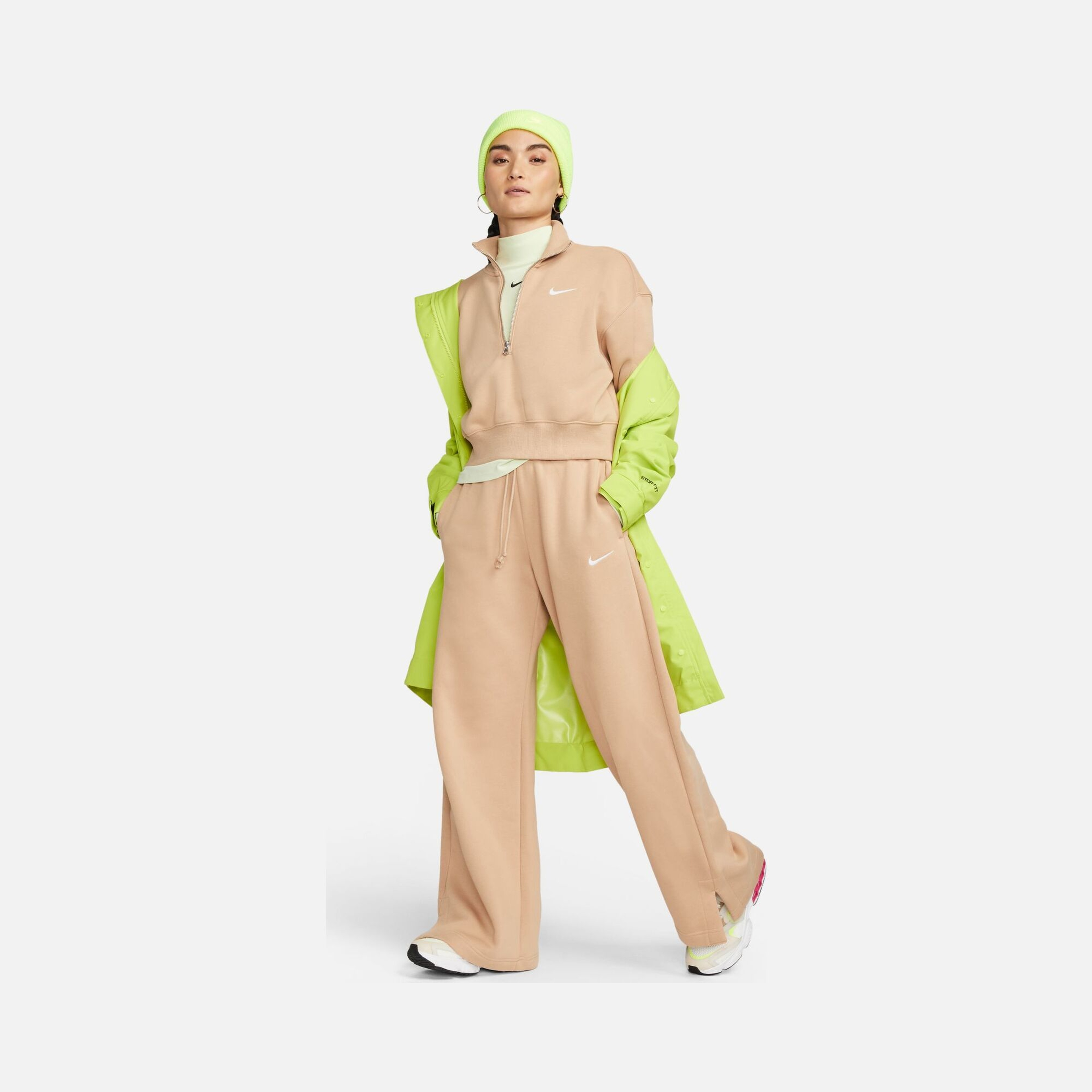 Nike Sportswear Phoenix Fleece High-Waisted Wide Kadın Eşofman Altı