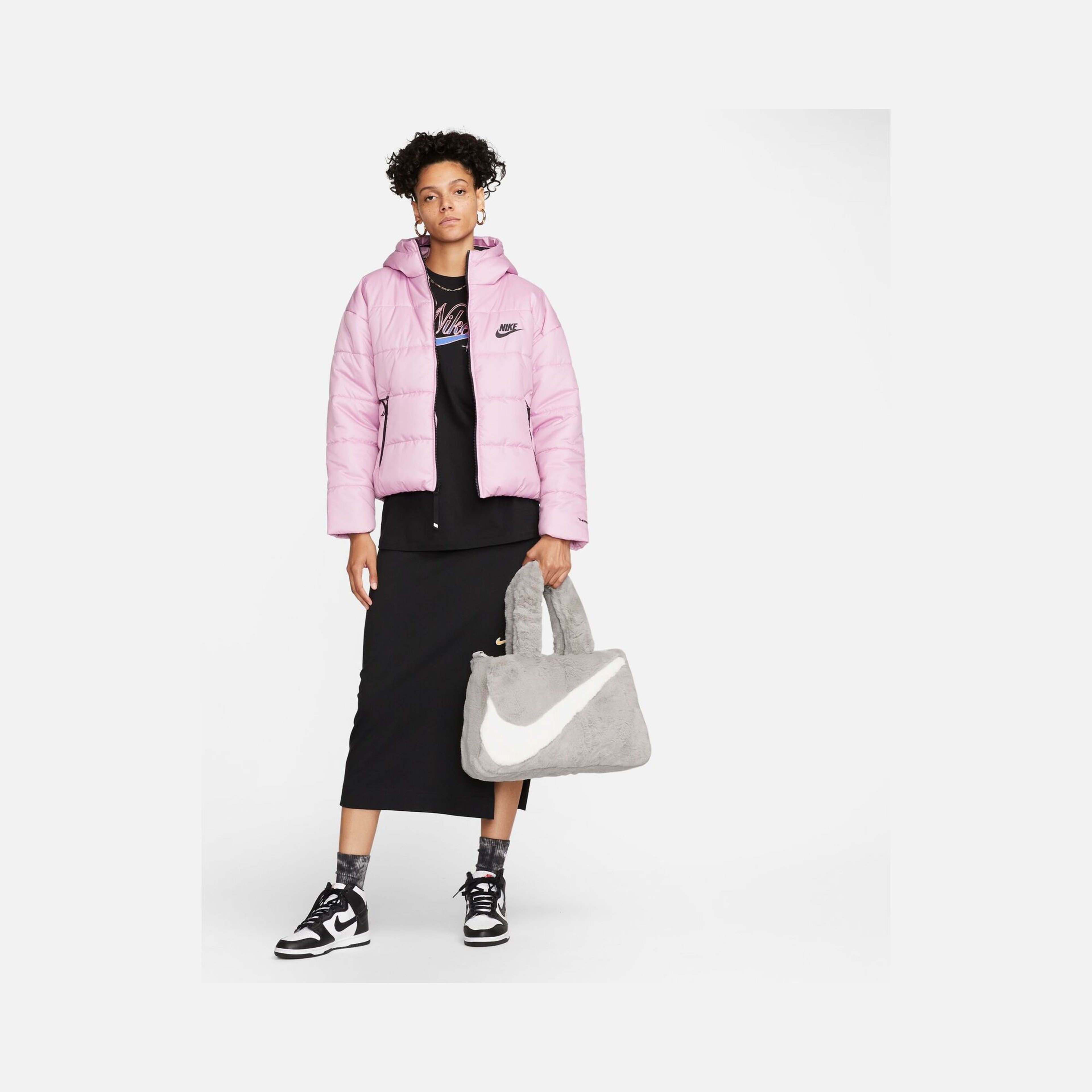 Nike Sportswear Faux Fur Tote (10 L) Kadın El Çantası