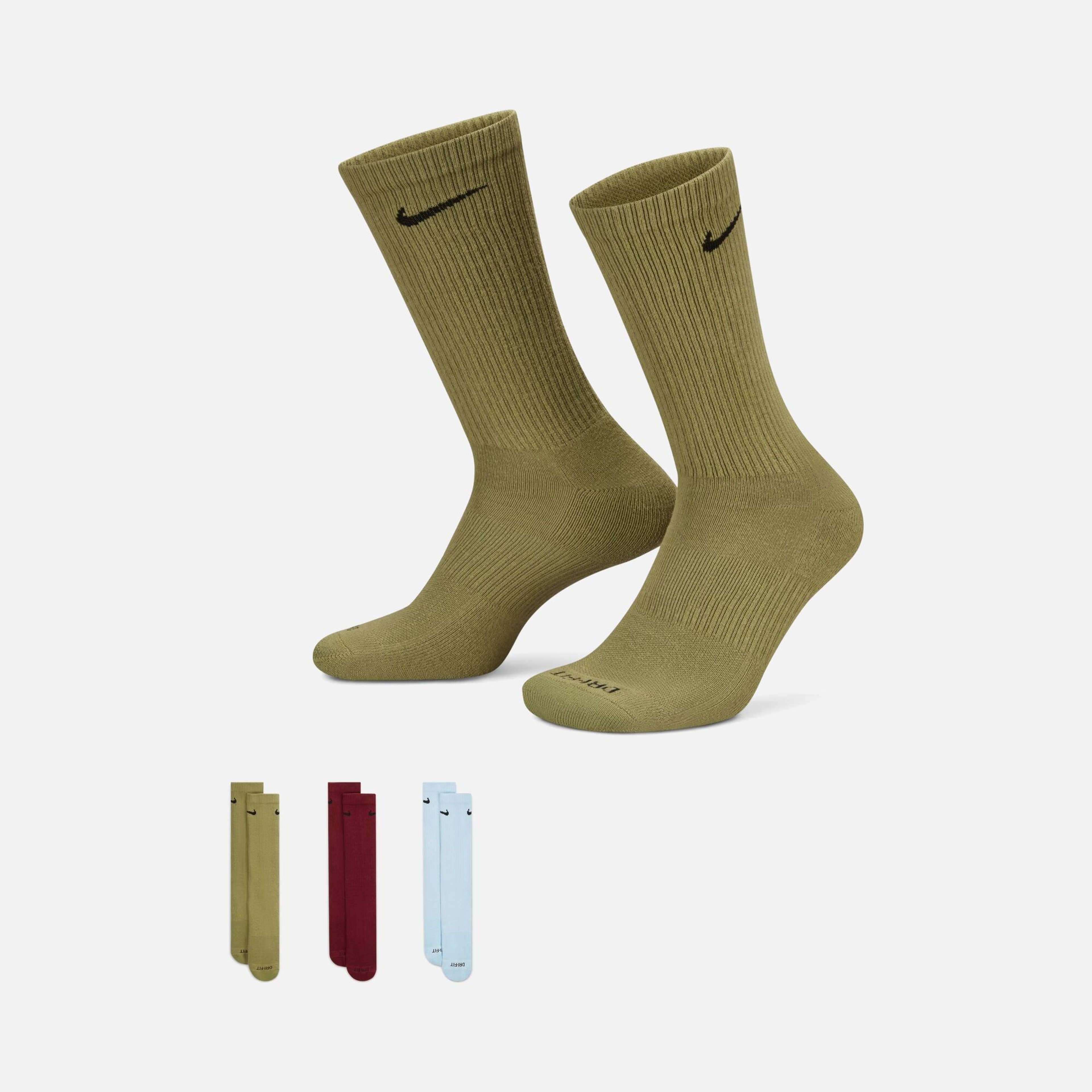 Nike Everyday Plus Cushioned Training Crew (3 Pairs) Unisex Çorap