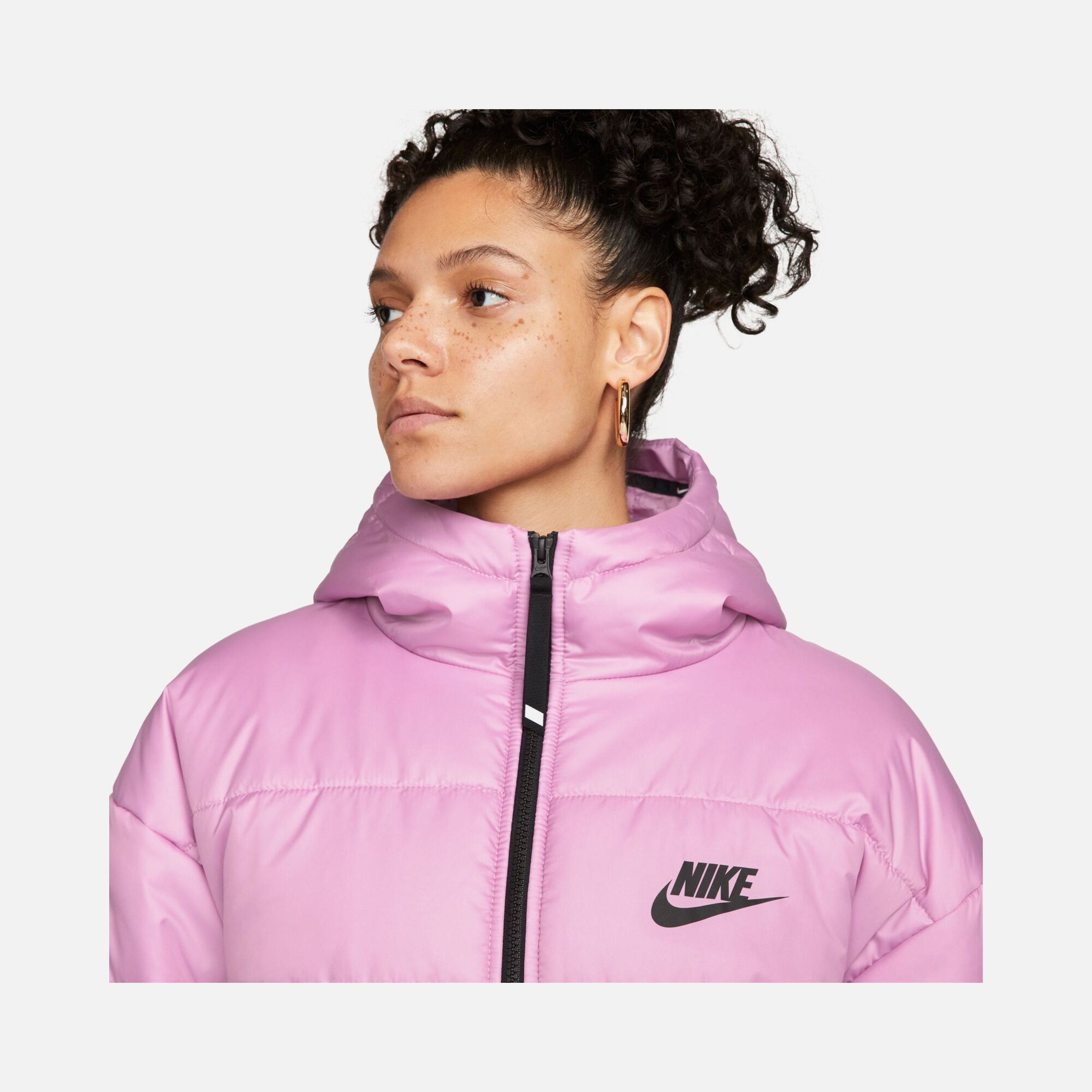 Nike Sportswear Therma-Fit Repel Synthetic-Fill Full-Zip Hoodie Kadın Mont