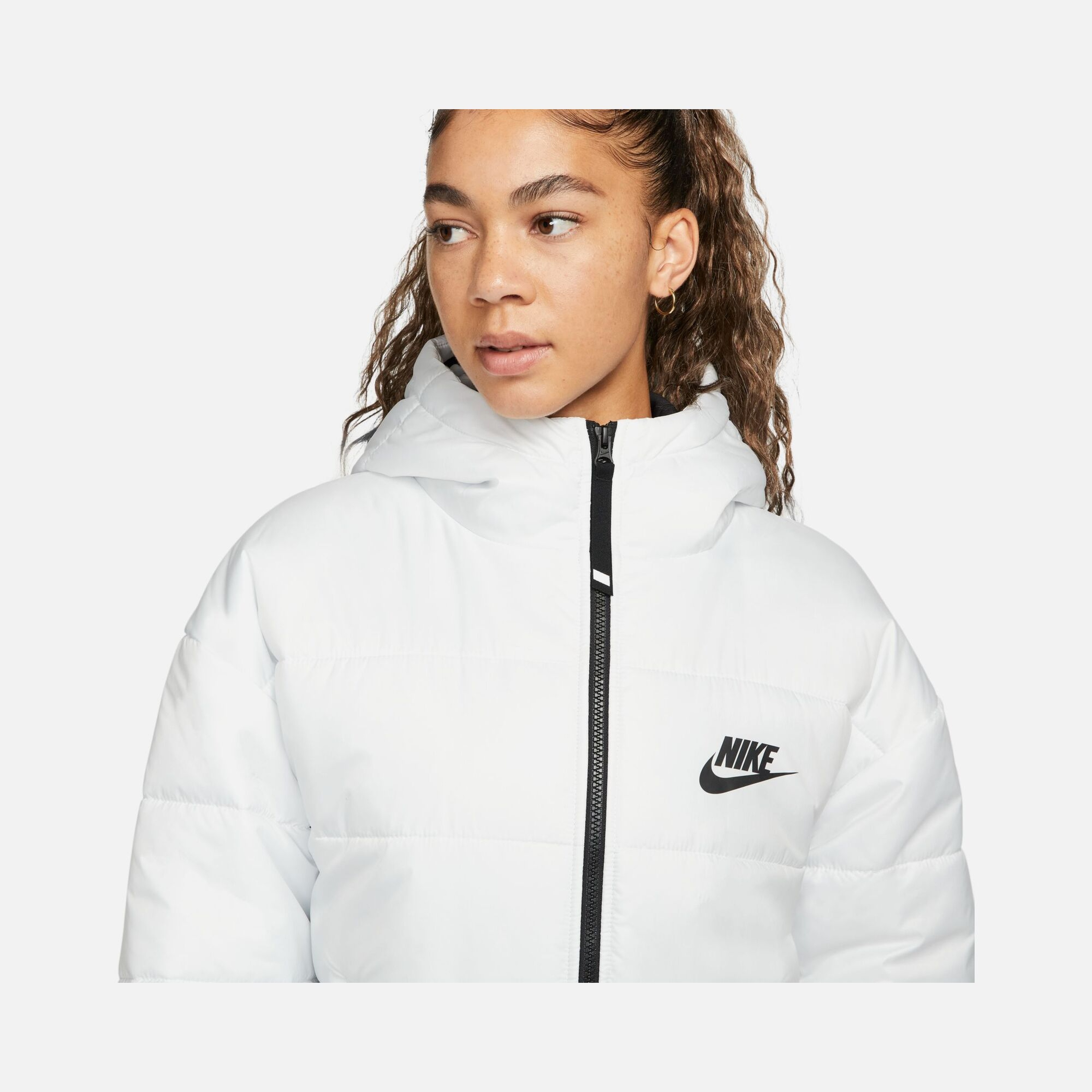Nike Sportswear Therma-Fit Repel Synthetic-Fill Full-Zip Hoodie Kadın Mont