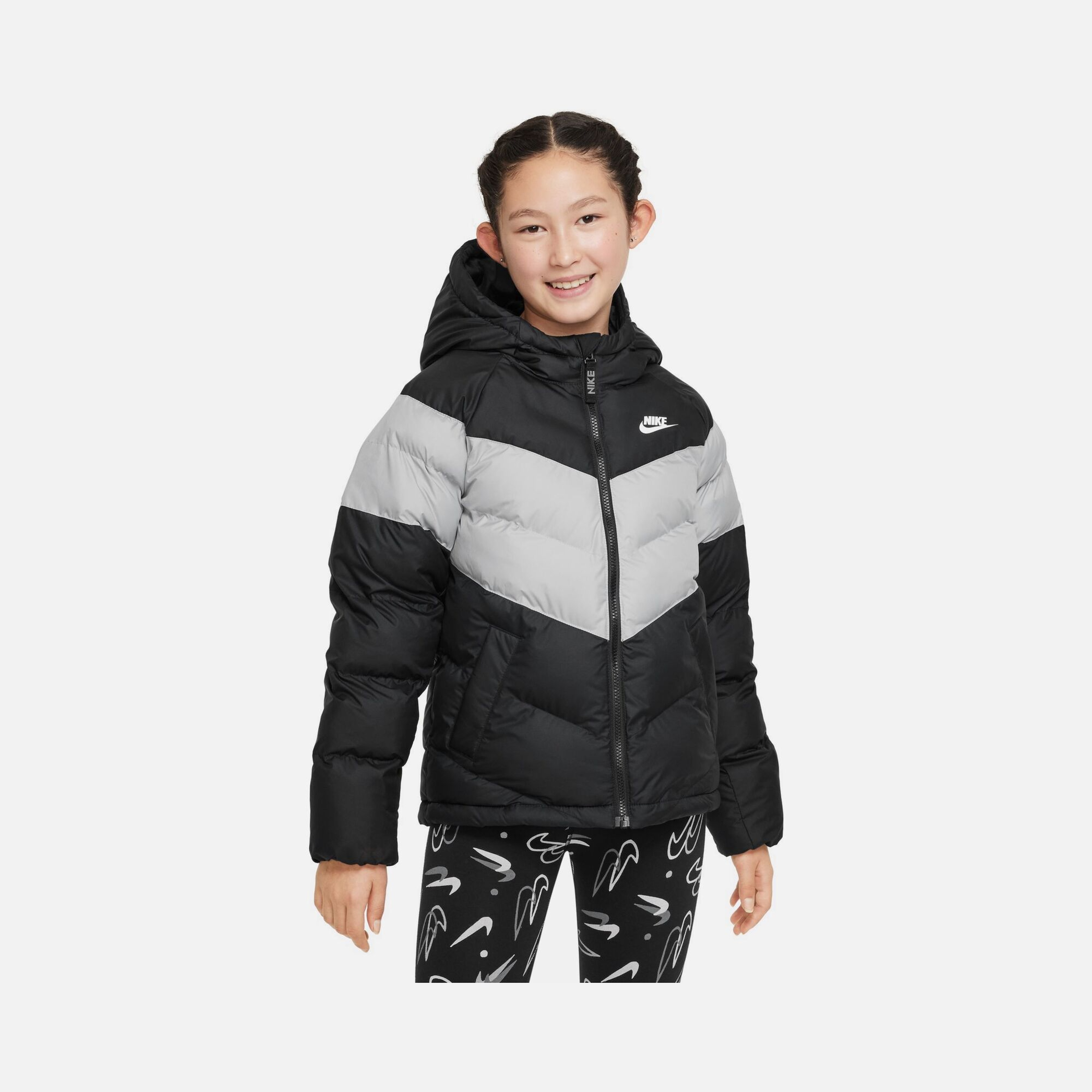 Nike Sportswear Synthetic-Fill FW22 Full-Zip Hoodie Çocuk Mont