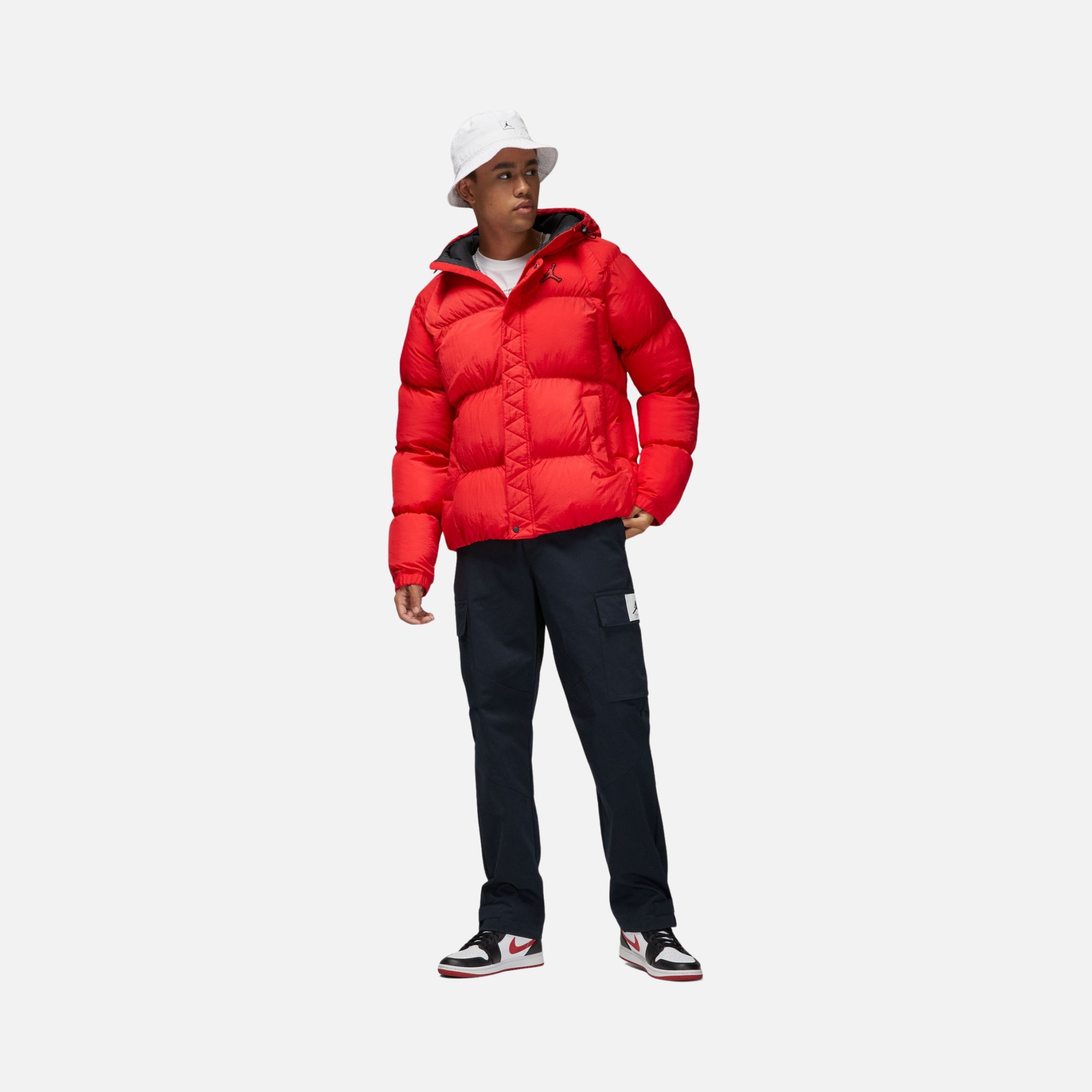 Nike Jordan Essential Puffer Full-Zip Hoodie Erkek Mont