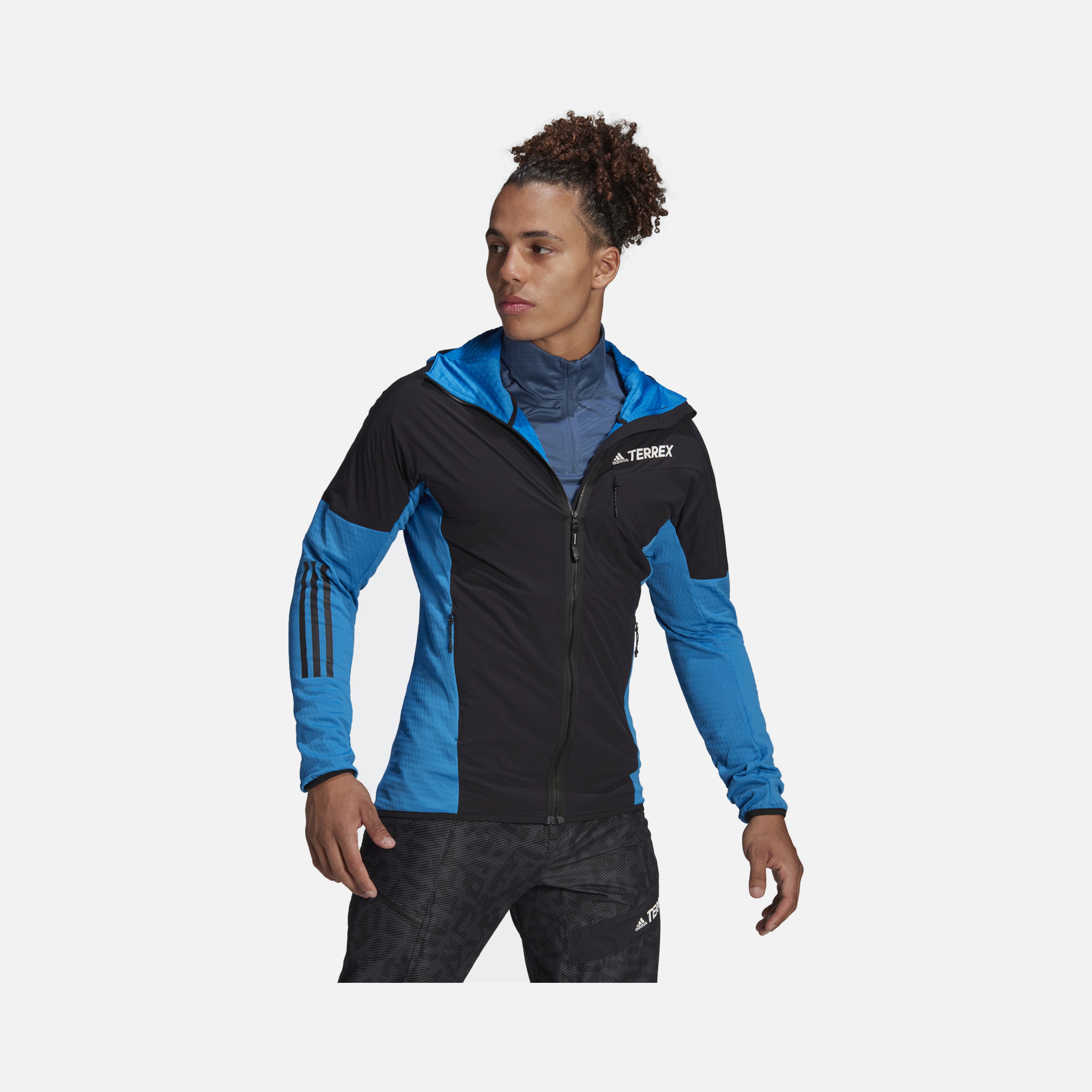 adidas Terrex Techrock Flooce Wind Full-Zip Hoodie Erkek Ceket