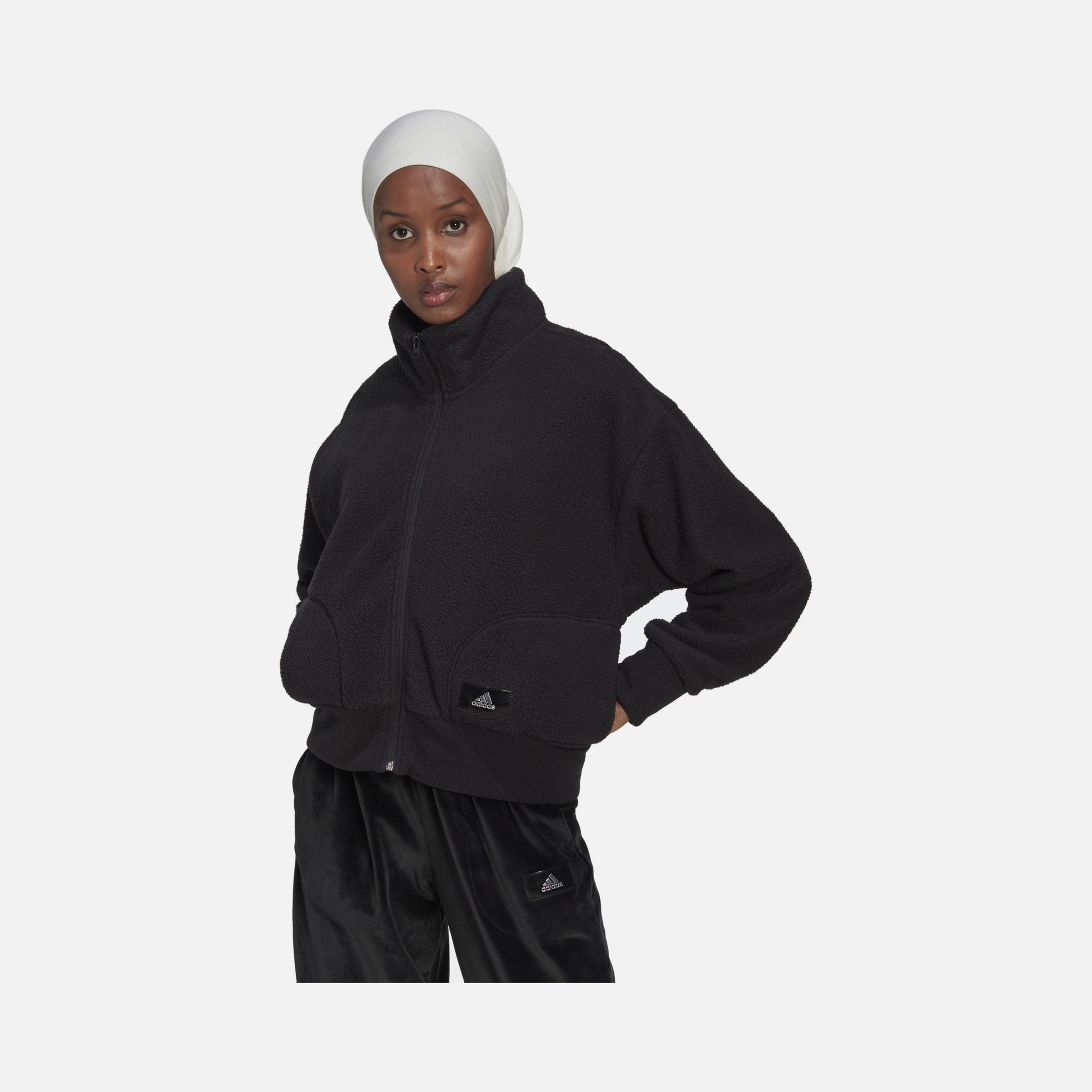 adidas Sportswear Holidayz Sherpa Full-Zip Kadın Ceket