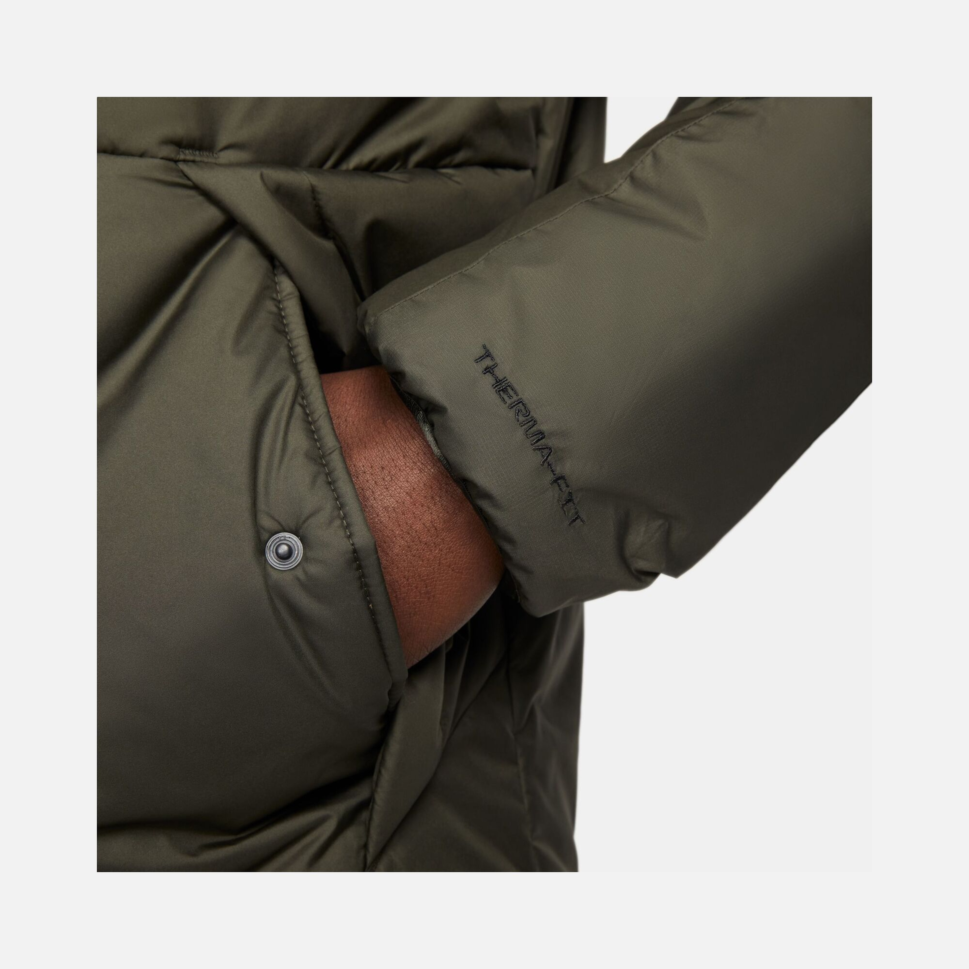 Nike Sportswear Therma-Fit Legacy Full-Zip Hoodie Erkek Mont