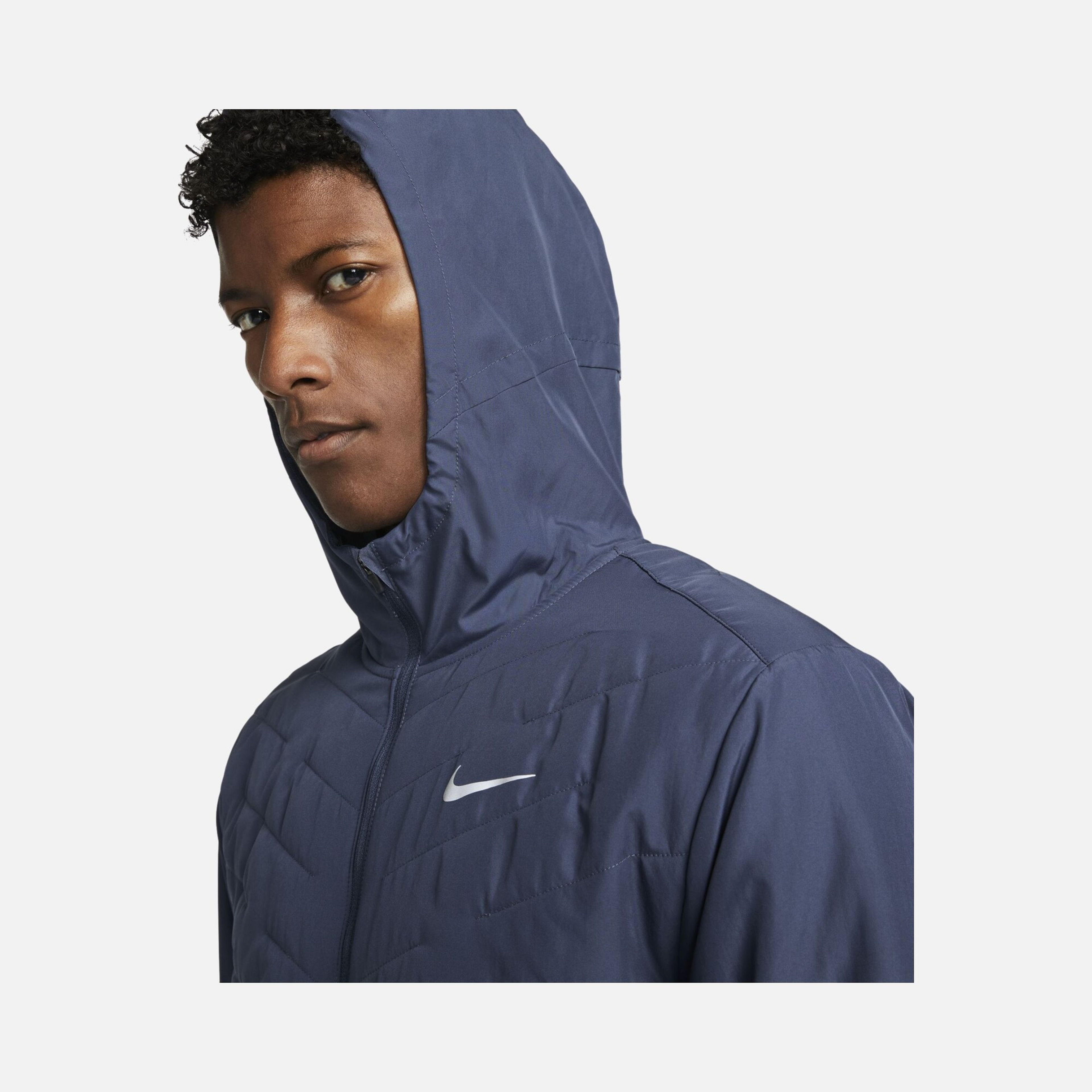 Nike Therma-Fit Repel Aerolayer Synthetic-Fill Running Full-Zip Hoodie Erkek Ceket