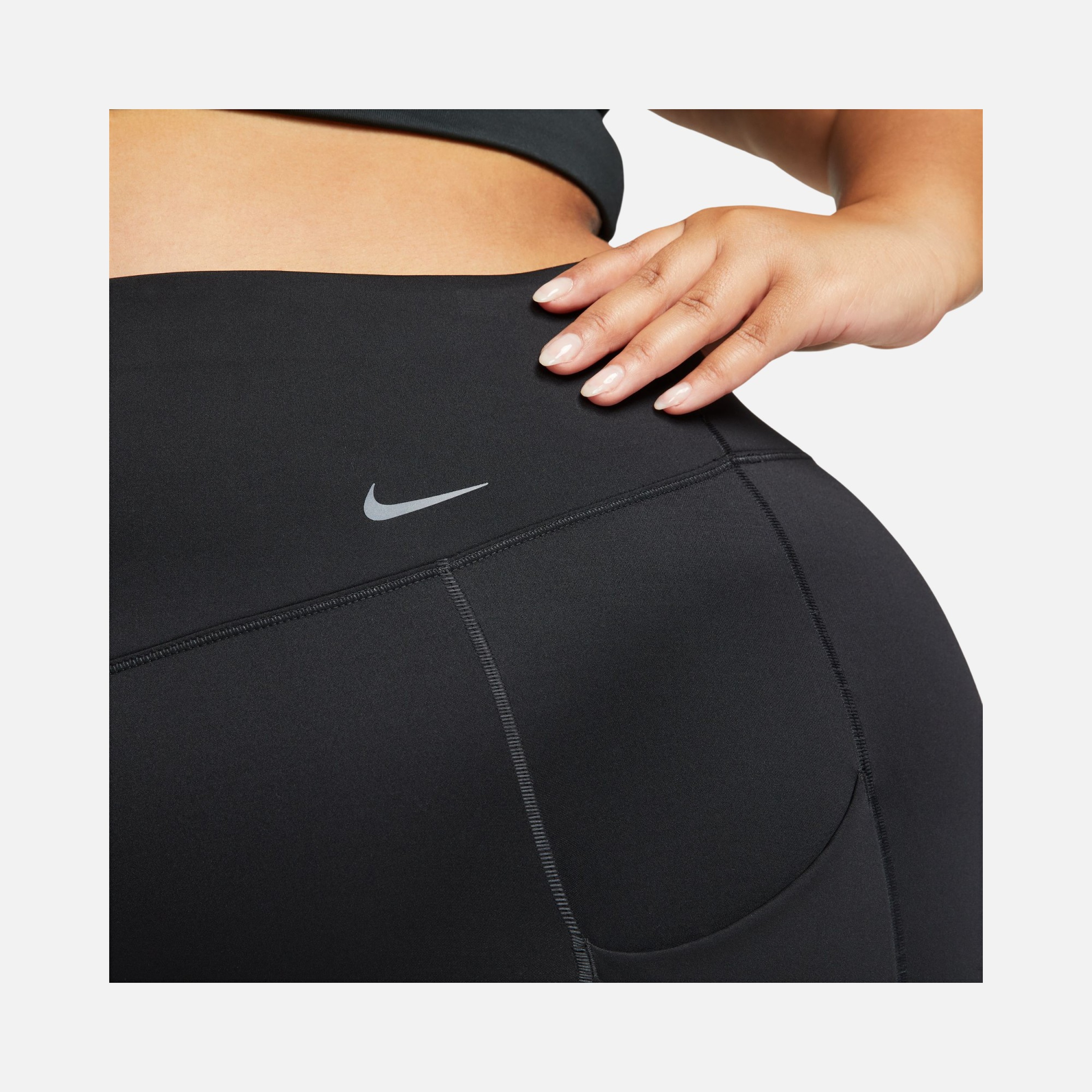 Nike Go Firm-Support High-Waisted 7/8 Training (Plus-Size) Kadın Tayt