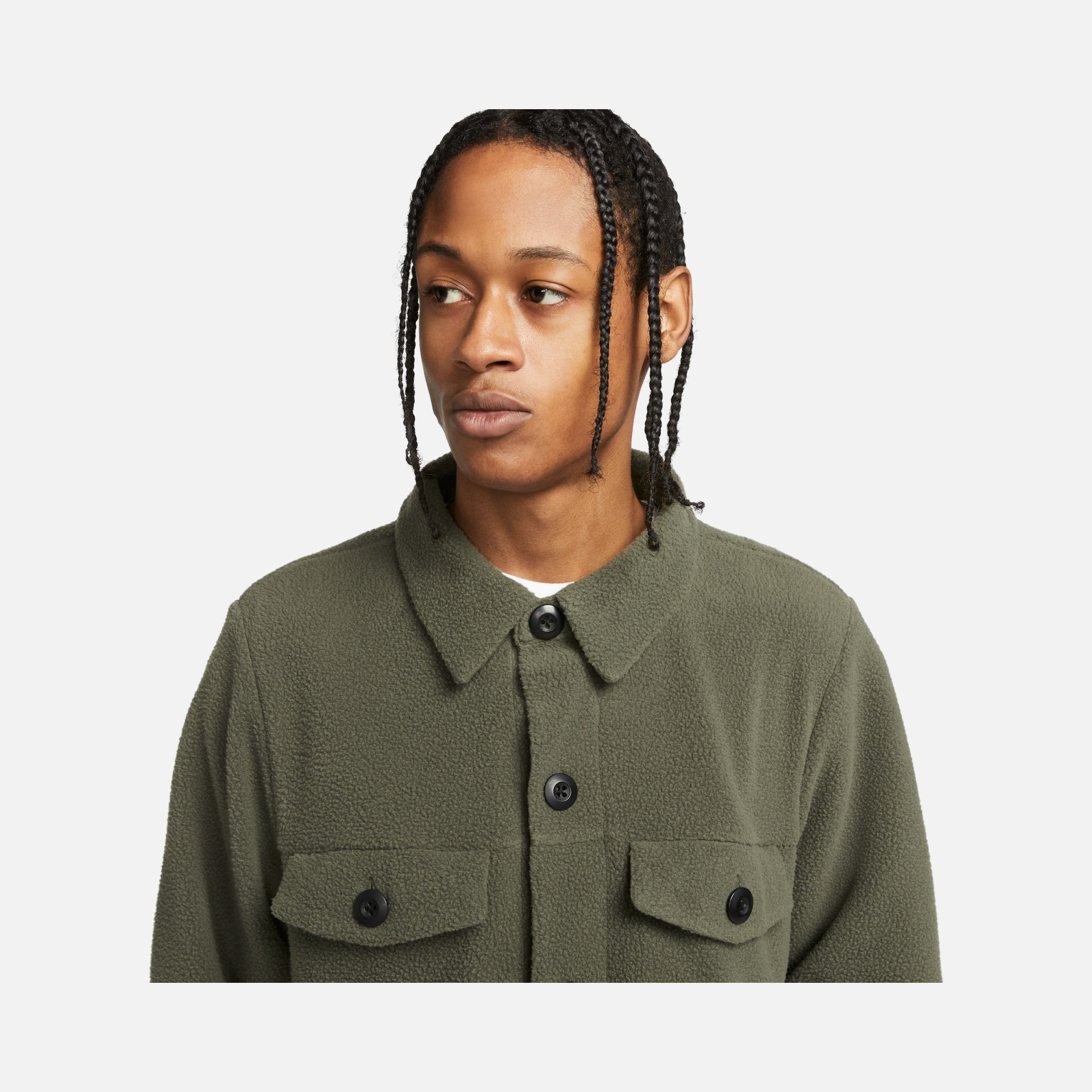 Nike Sportswear Sport Utility Sherpa Full-Length Button Erkek Ceket