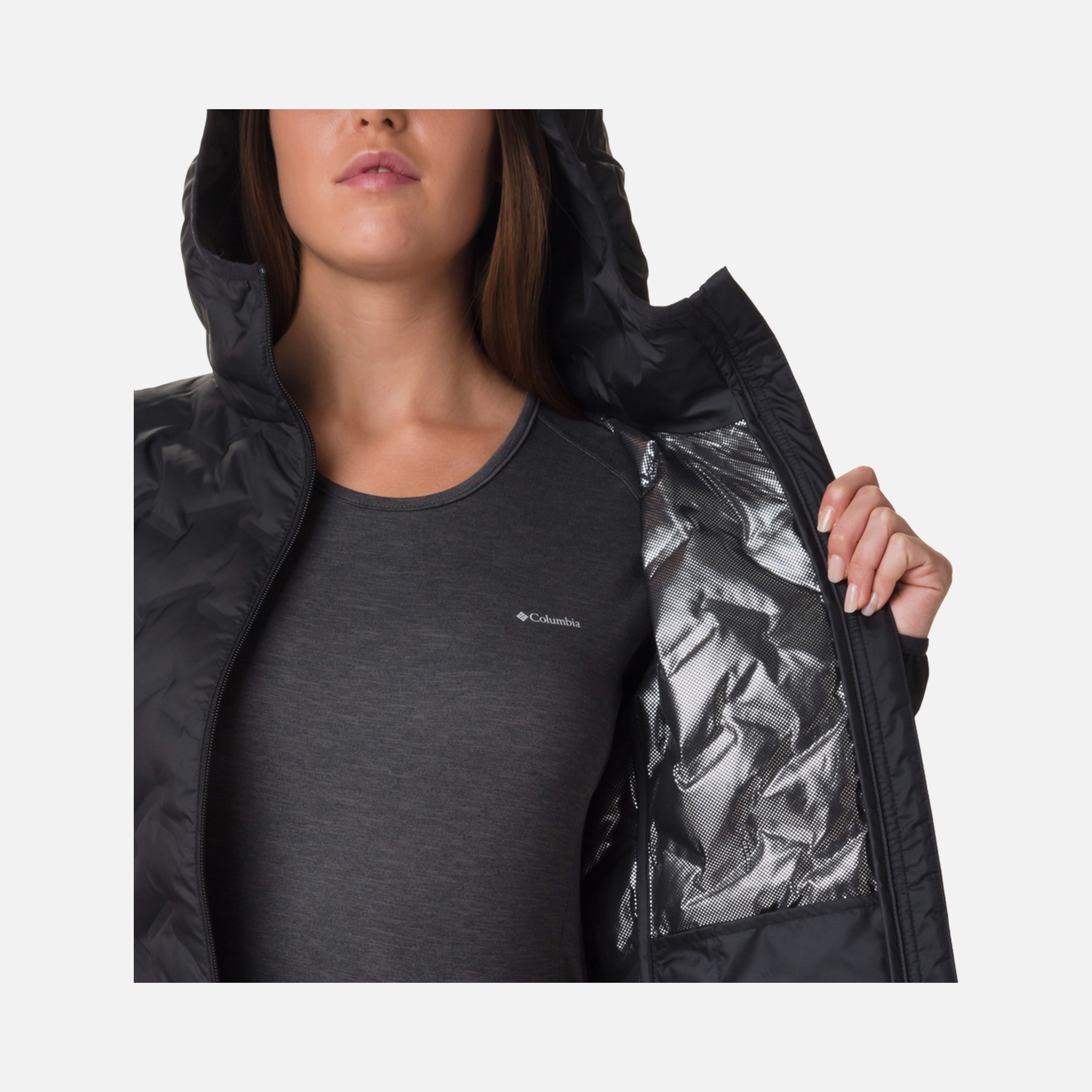 Columbia Delta Ridge Down Hooded Kadın Mont