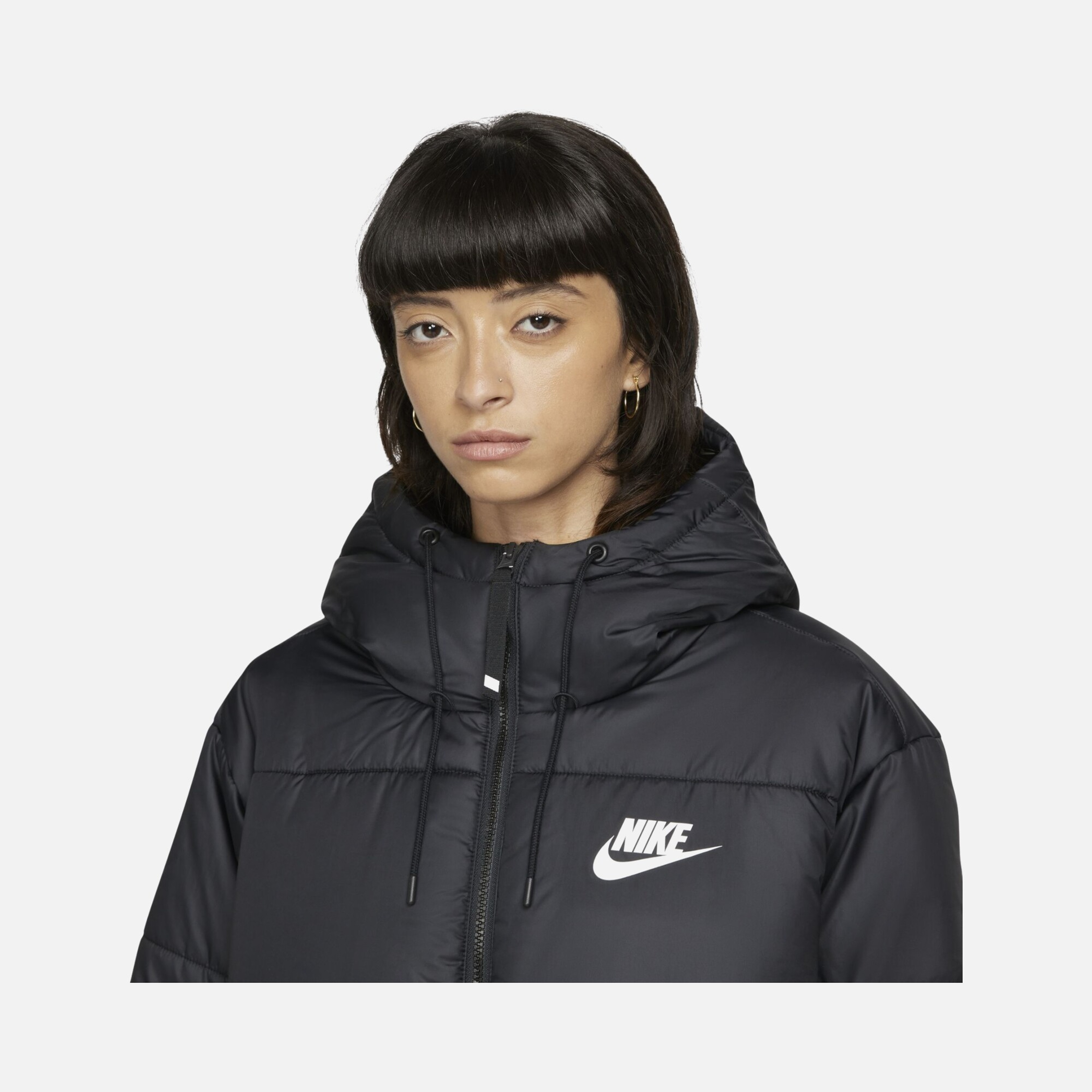 Nike Sportswear Therma-Fit Repel Classic Tape Full-Zip Hoodie Kadın Mont