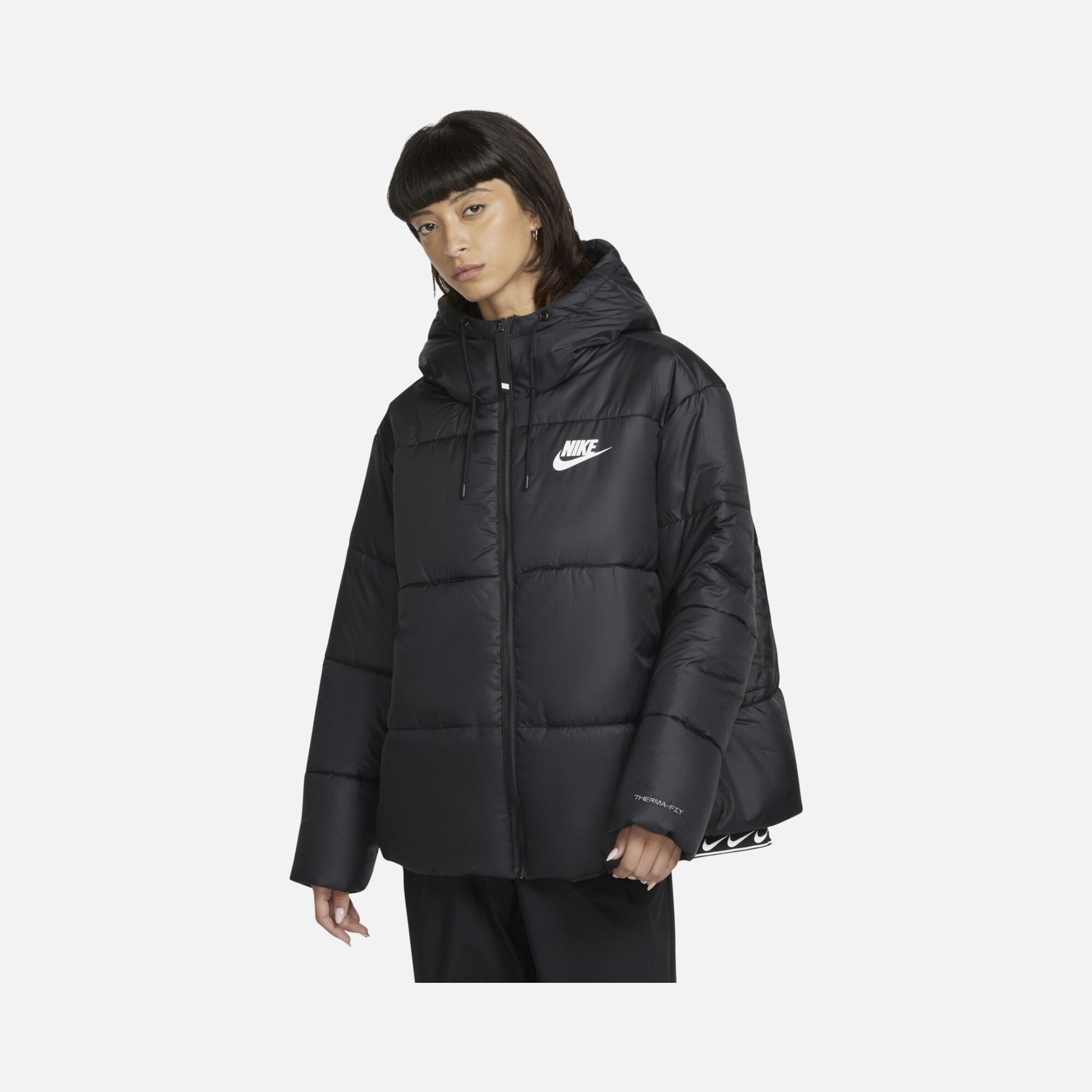 Nike Sportswear Therma-Fit Repel Classic Tape Full-Zip Hoodie Kadın Mont