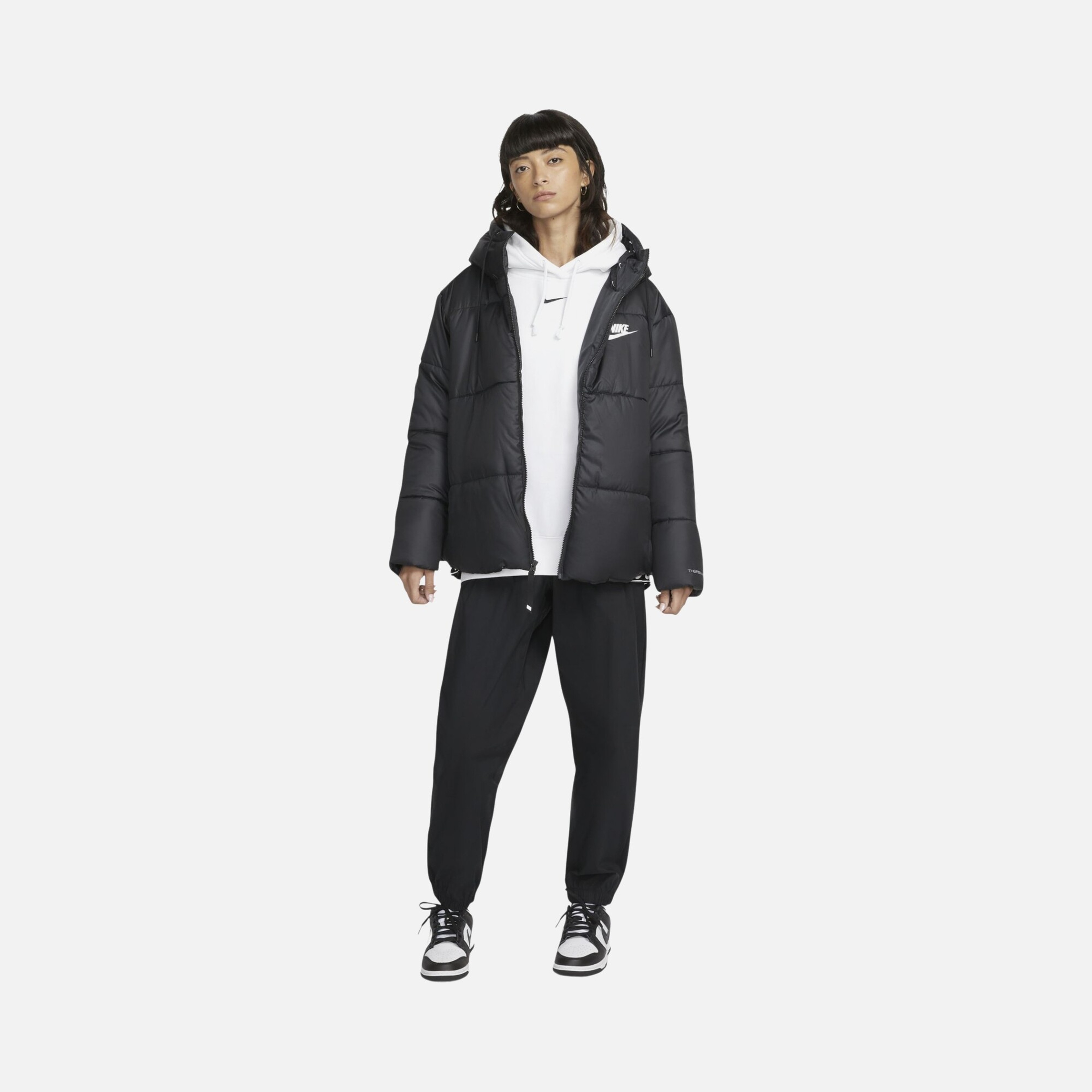 Nike Sportswear Therma-Fit Repel Classic Tape Full-Zip Hoodie Kadın Mont