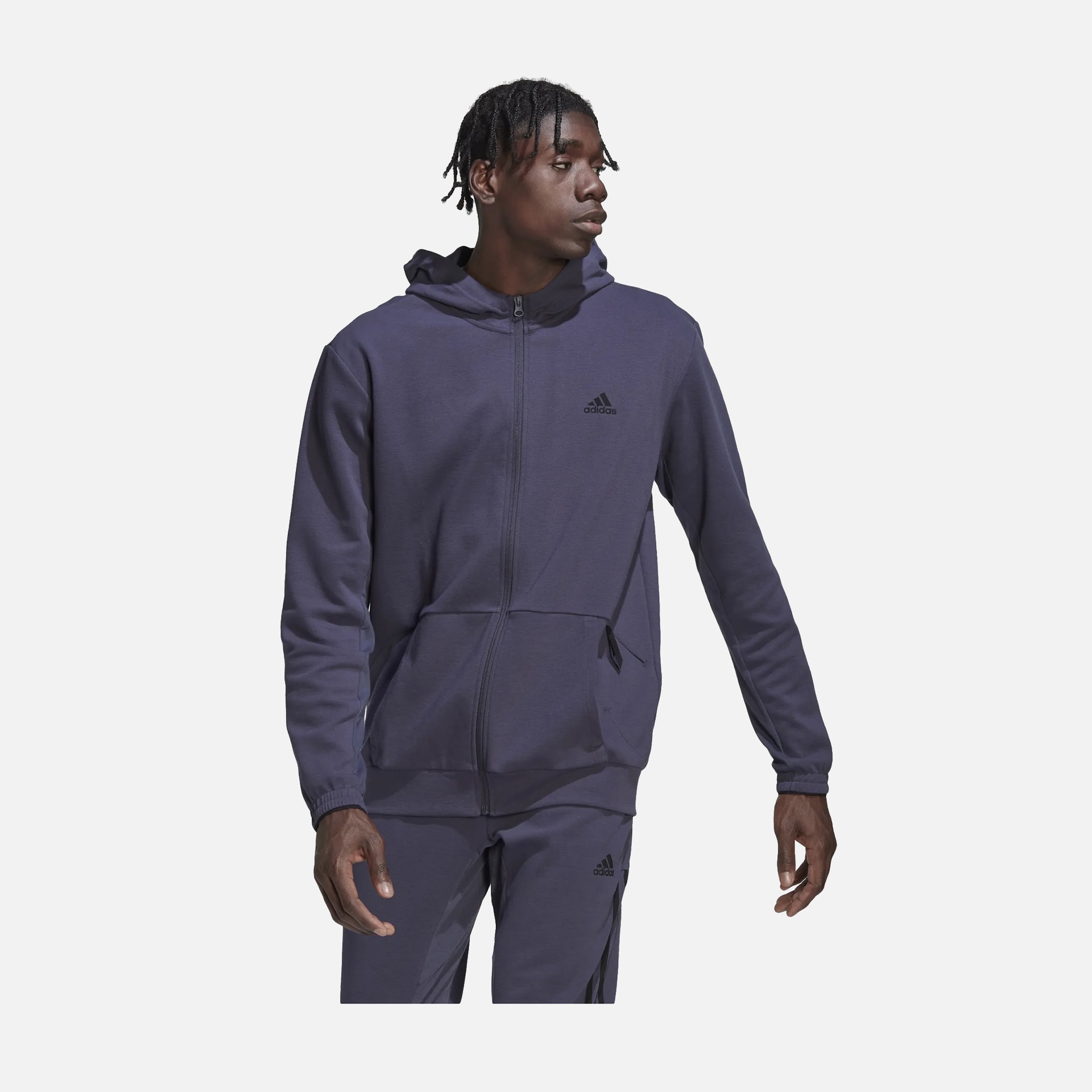 adidas AEROREADY Yoga Training Full-Zip Hoodie Erkek Sweatshirt