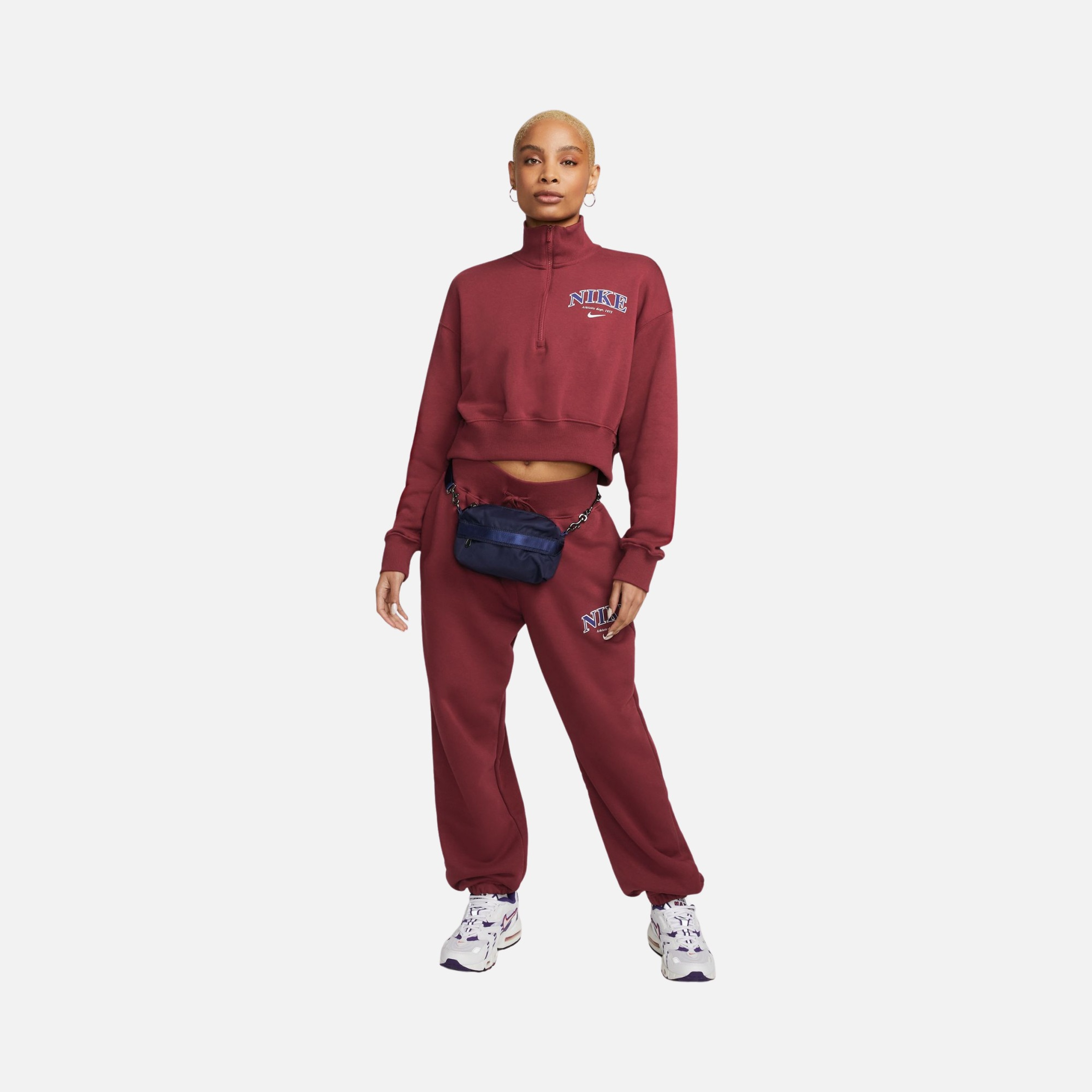 Nike Sportswear Phoenix Fleece High Waisted Oversized Kadın Eşofman Altı