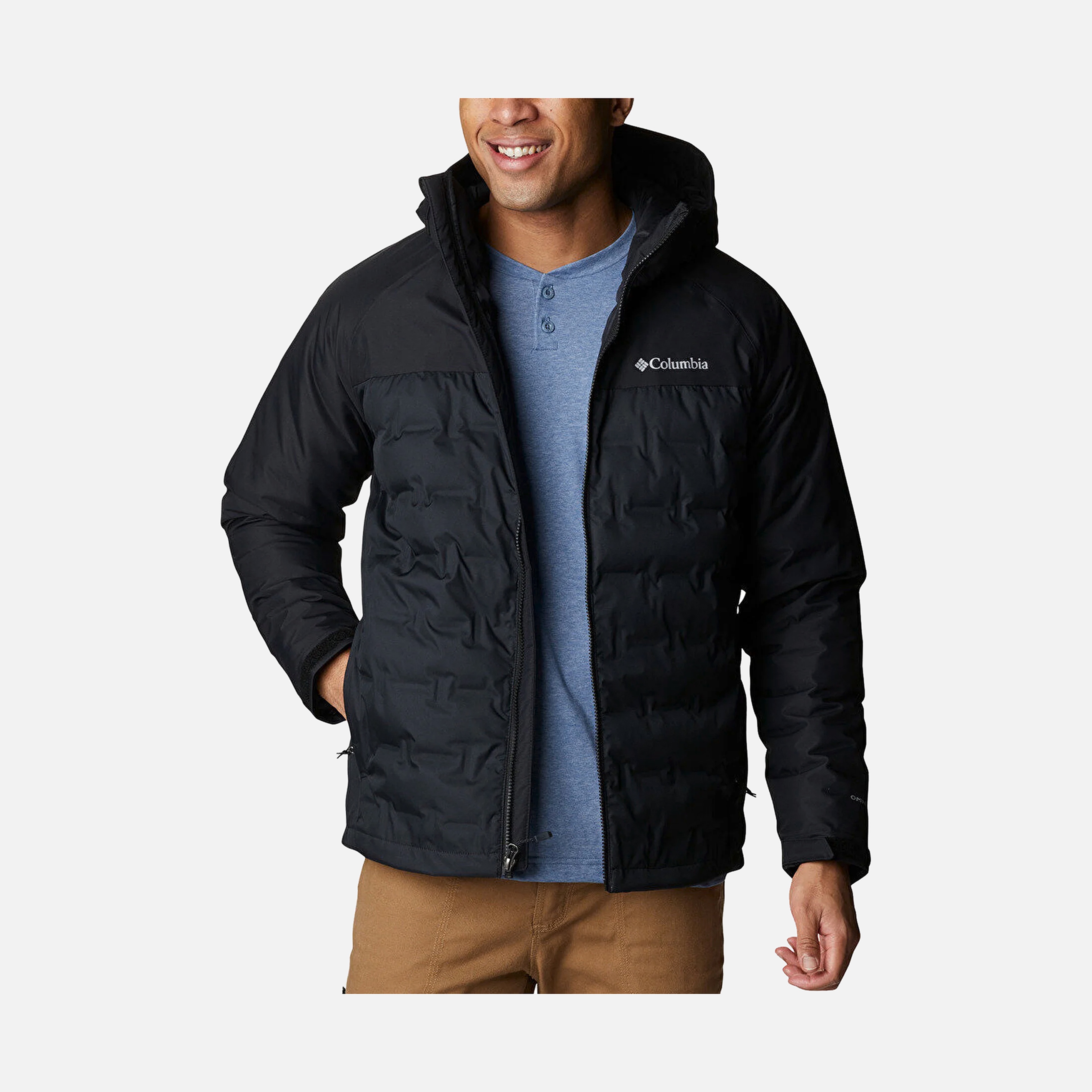 Columbia Grand Trek II 650 Goose Down Filled Full-Zip Hoodie Erkek Mont