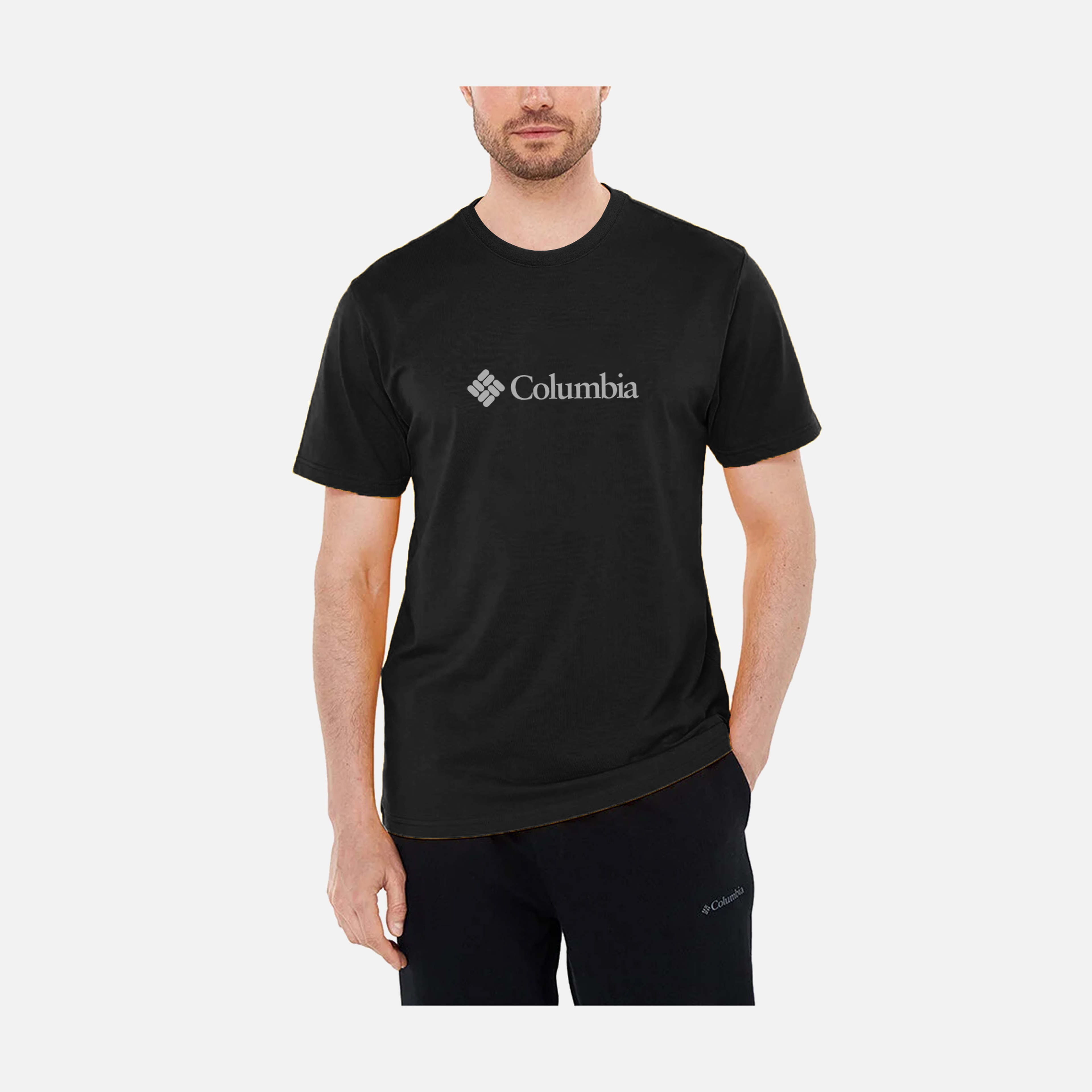 Columbia CSC Basic Big Logo Brushed Short-Sleeve Erkek Tişört
