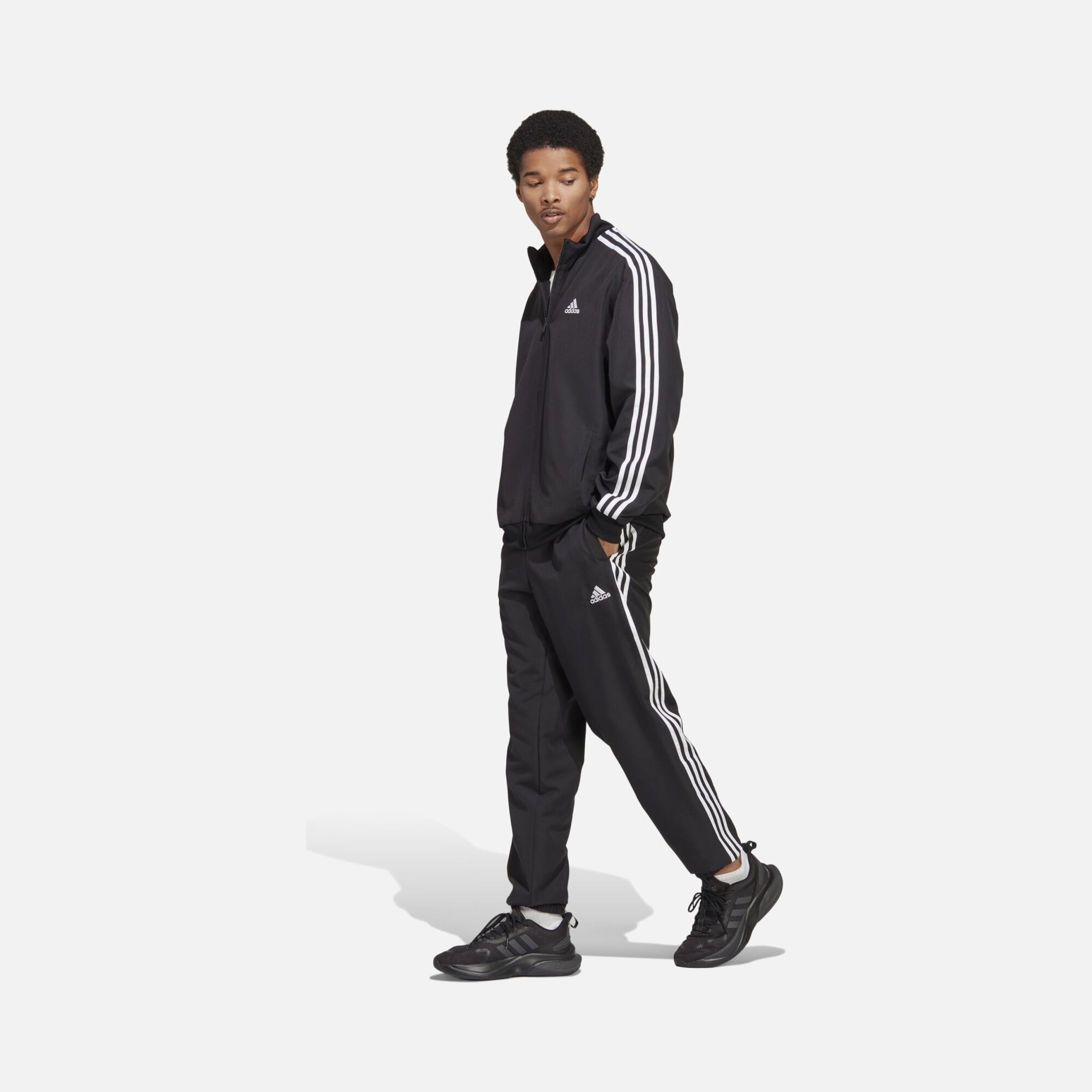 adidas Sportswear 3-Stripes Woven Full-Zip Erkek Eşofman Takımı