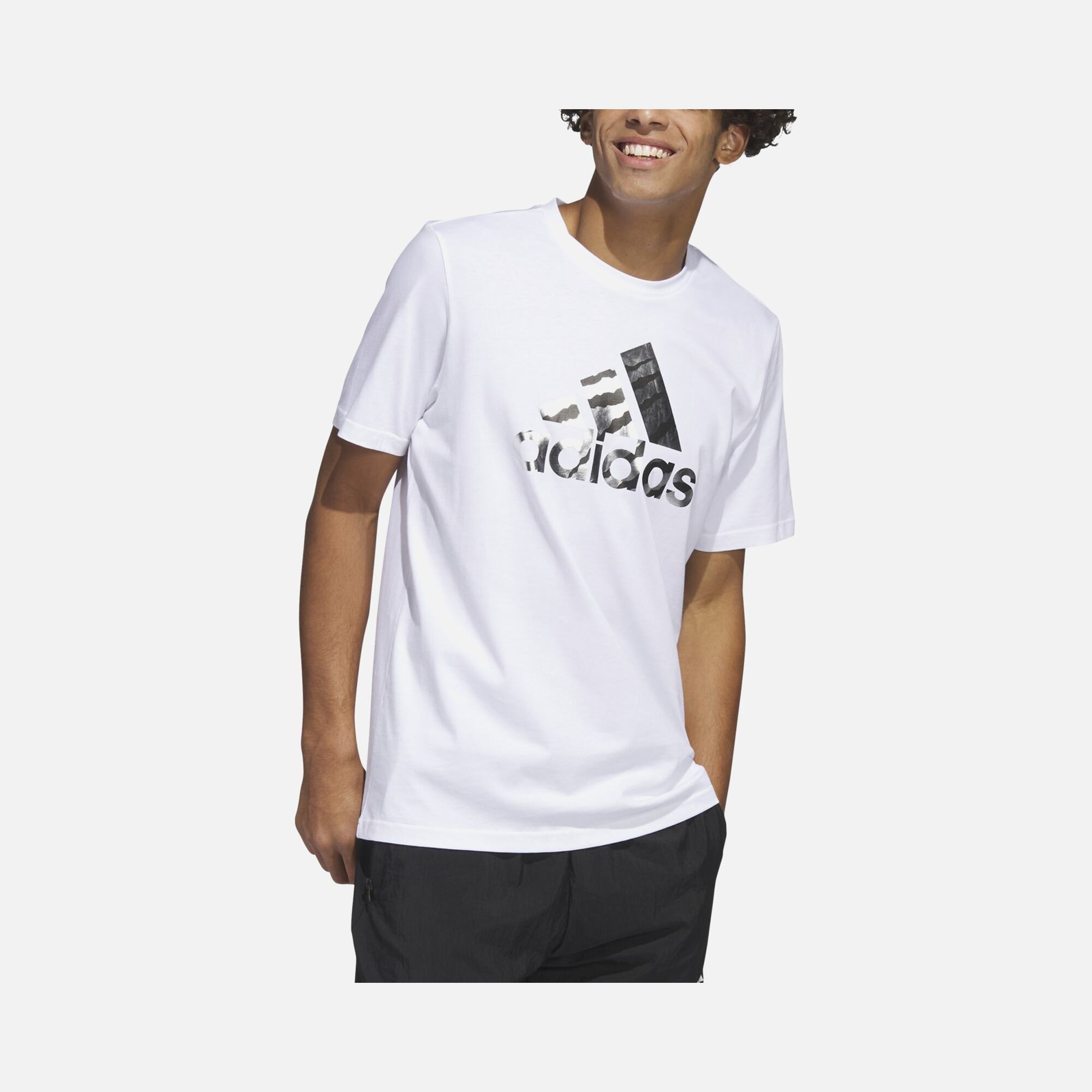 adidas Sportswear Power Logo Foil Short-Sleeve Erkek Tişört