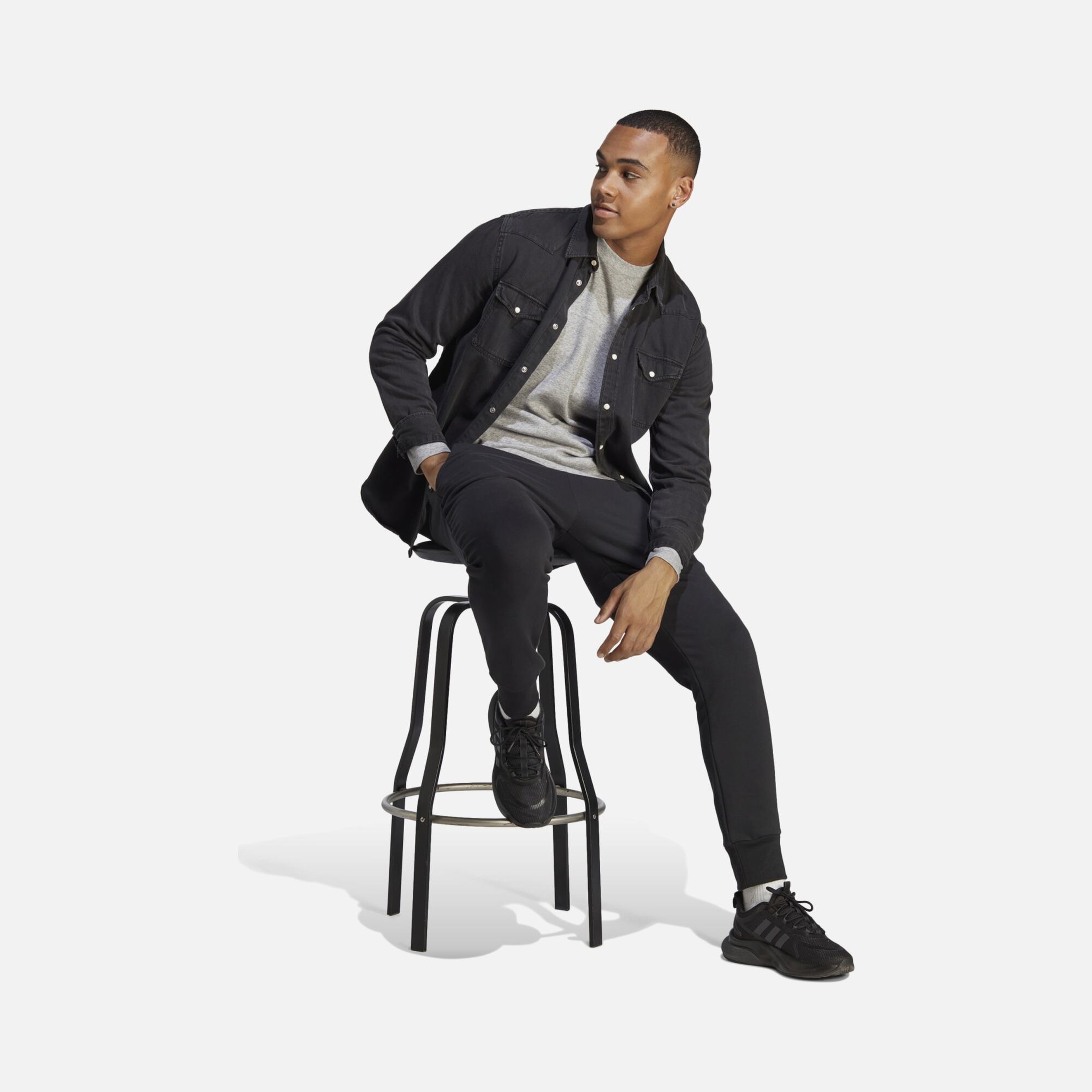 adidas Essentials French Terry Tapered Cuff Logo Joggers Erkek Eşofman Altı