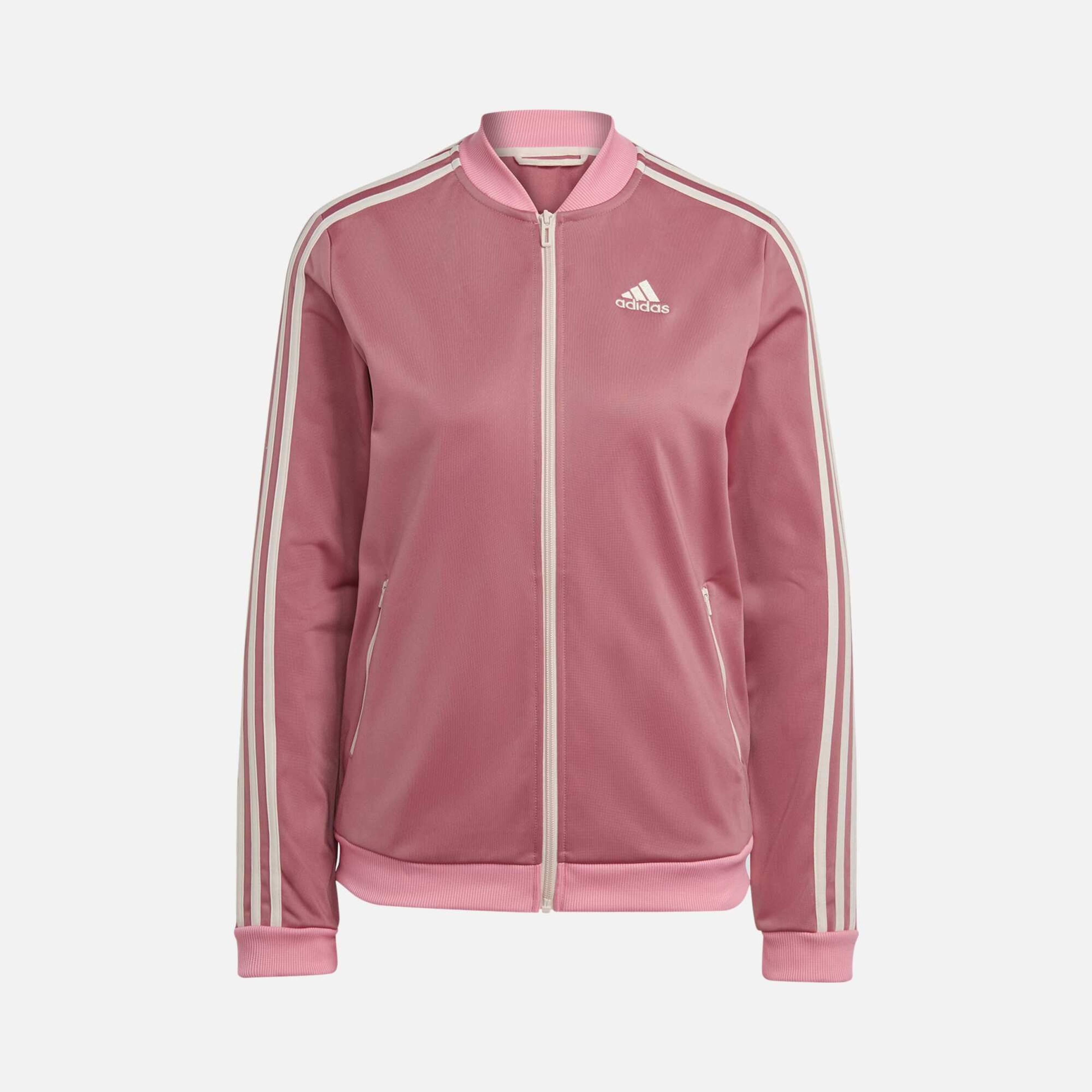 adidas Essentials 3-Stripes Full-Zip Kadın Eşofman Takımı