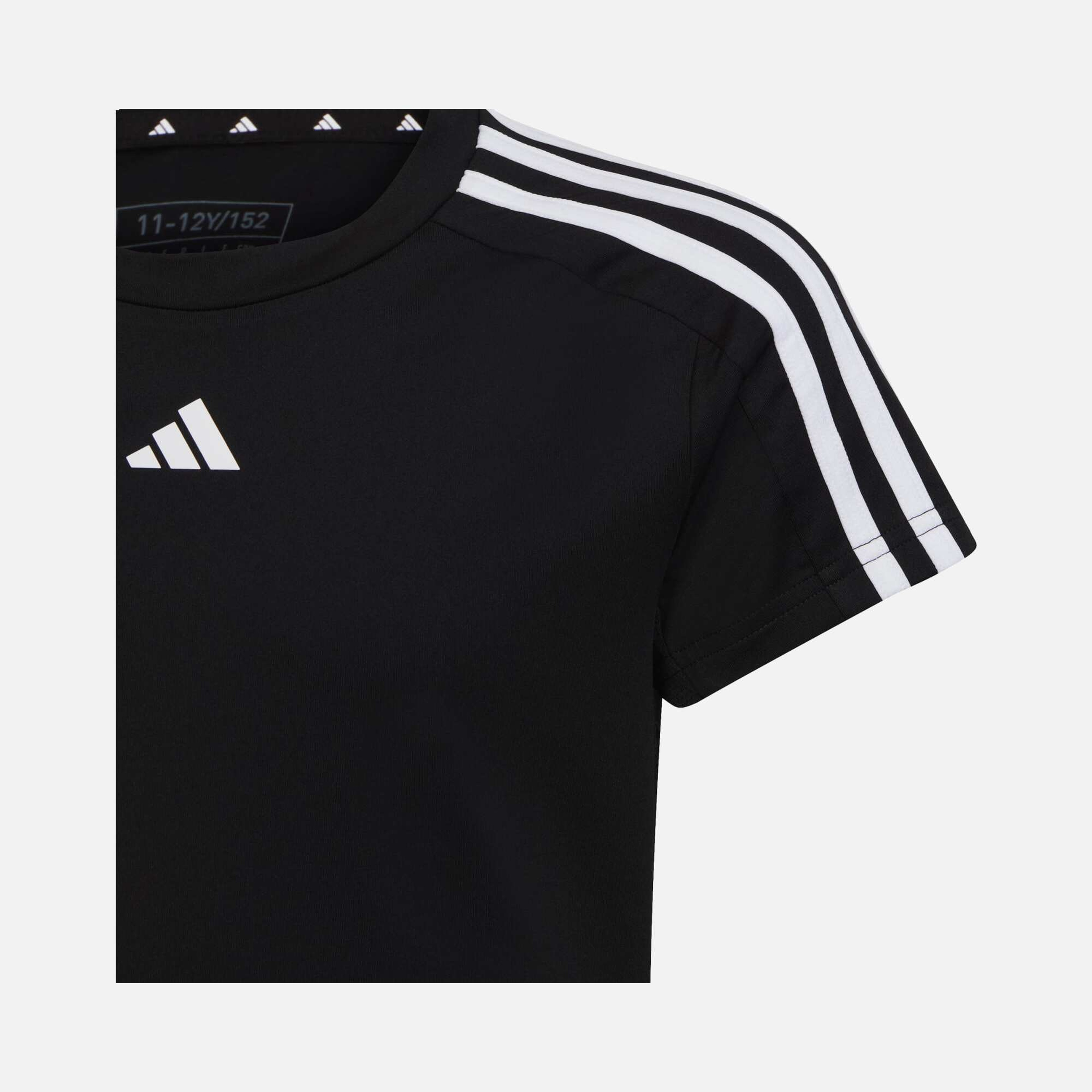 adidas Train Essentials AEROREADY 3-Stripes Slim-Fit Training Short-Sleeve (Girls') Çocuk Tişört