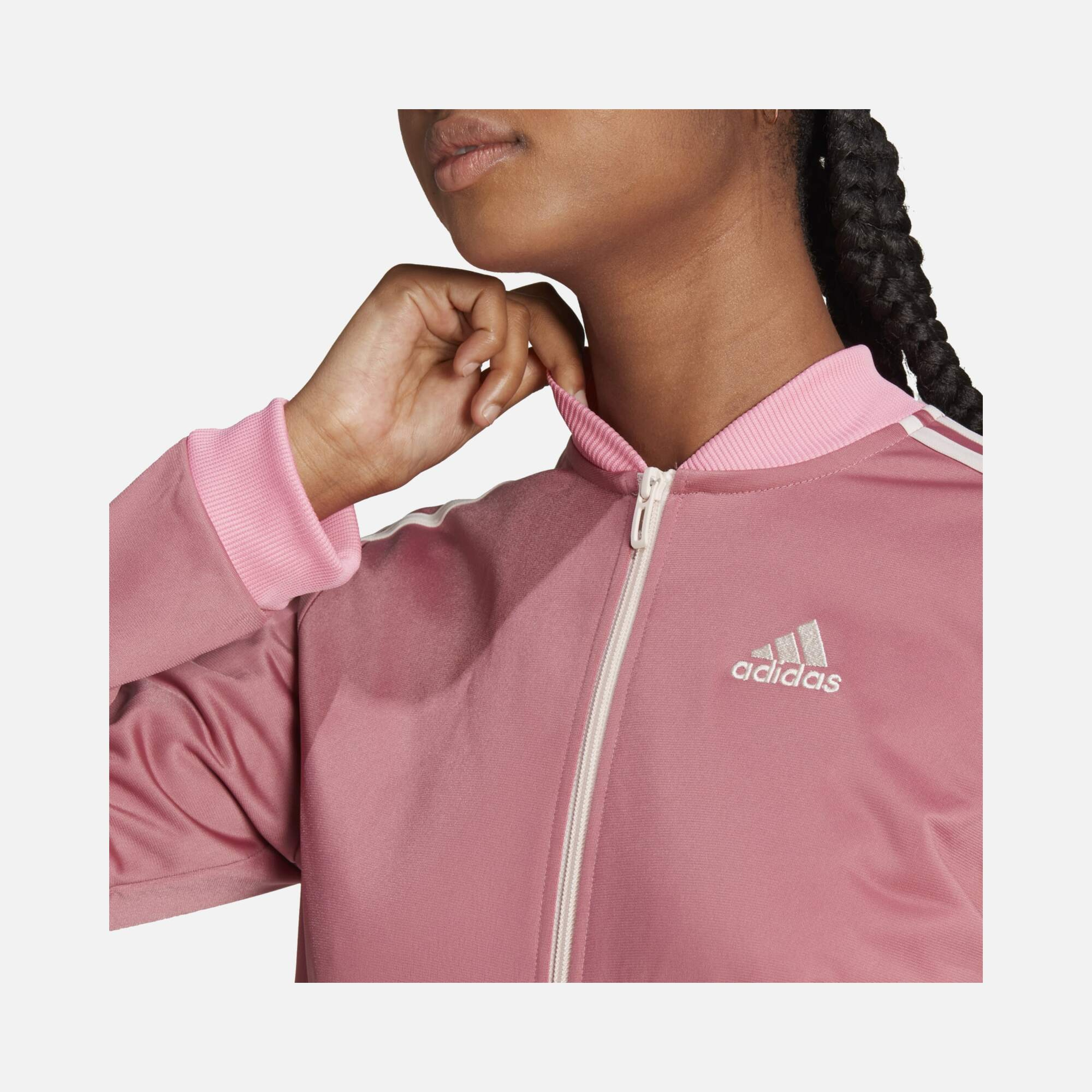 adidas Essentials 3-Stripes Full-Zip Kadın Eşofman Takımı