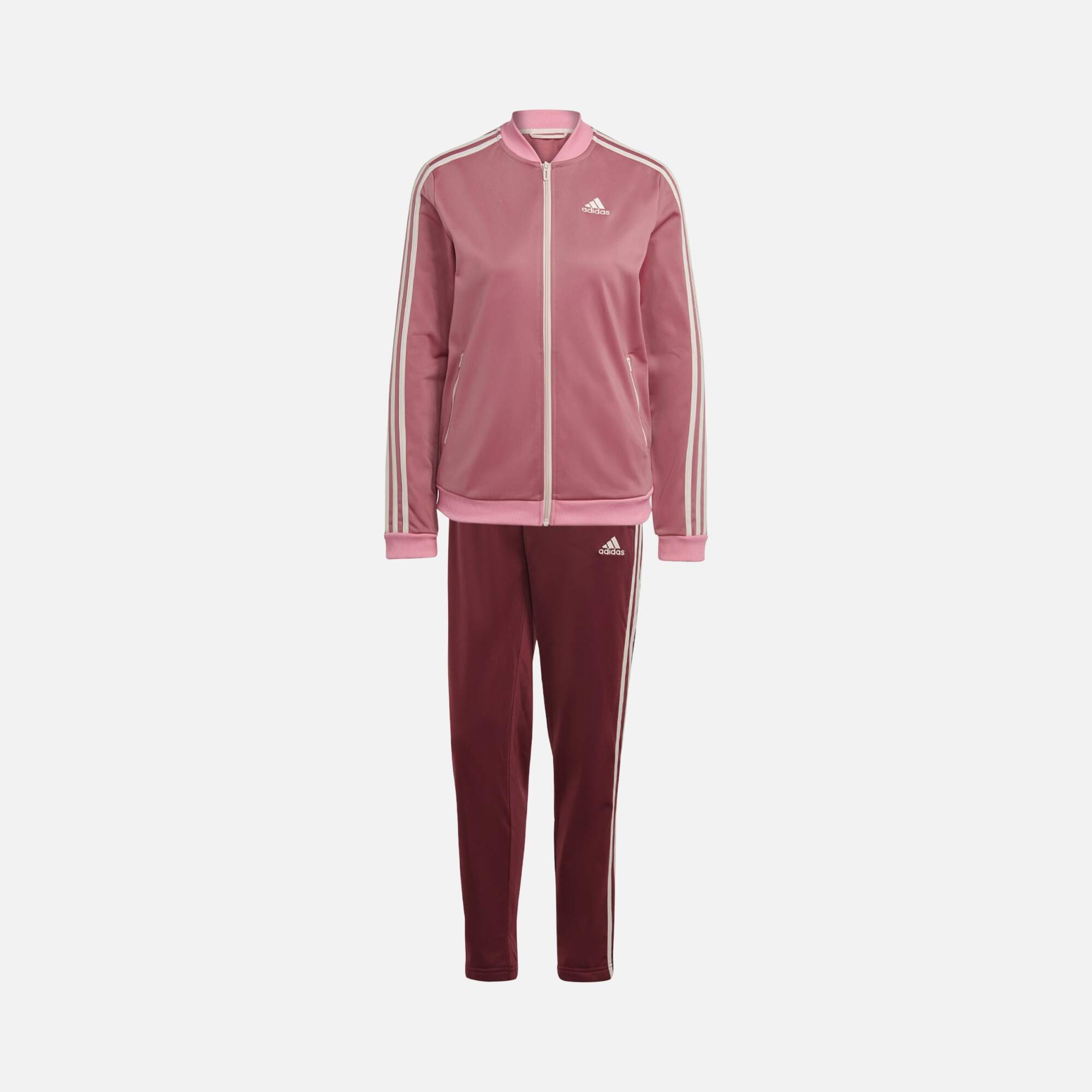 adidas Essentials 3-Stripes Full-Zip Kadın Eşofman Takımı