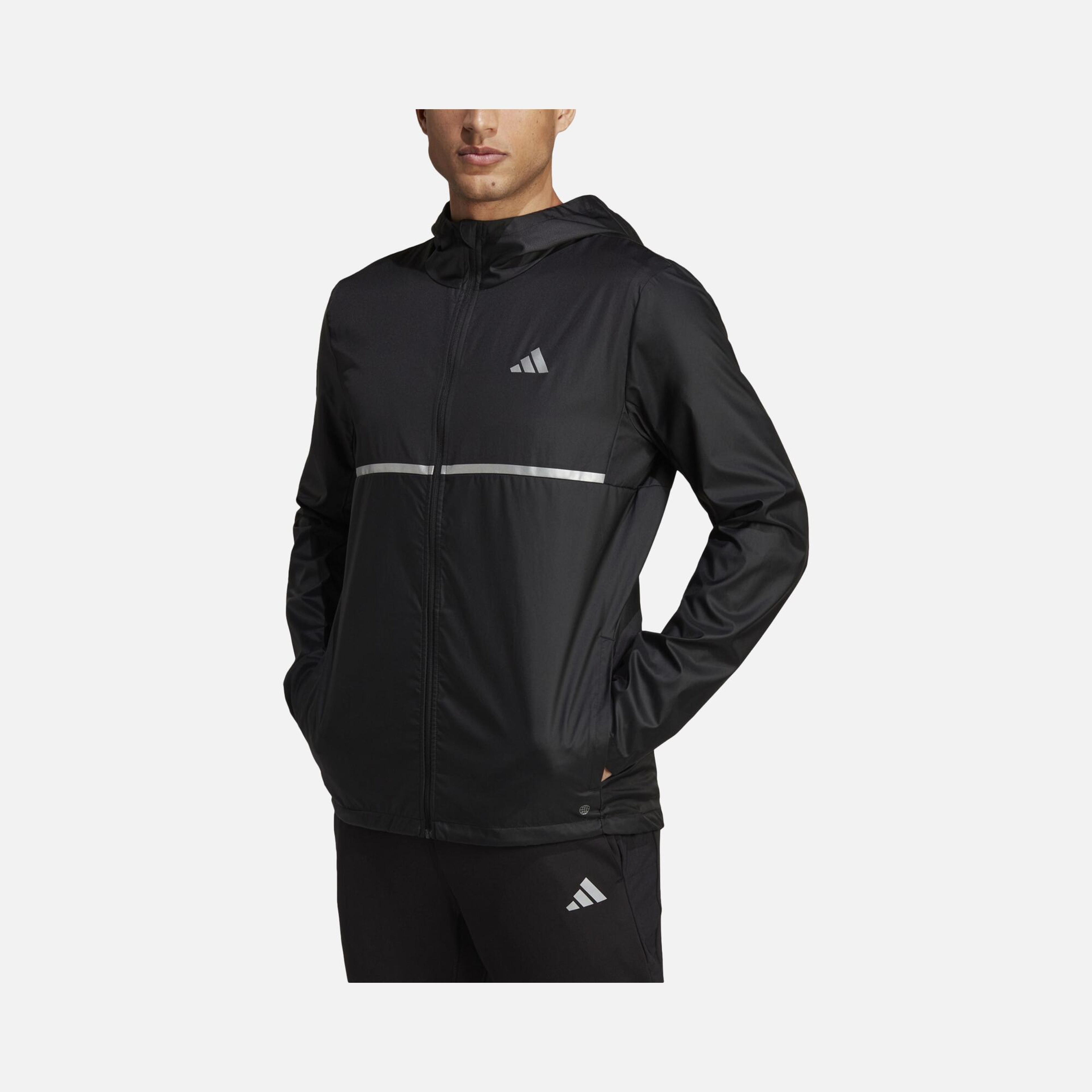 adidas Own the Run Lightweight Running Full-Zip Hoodie Erkek Ceket