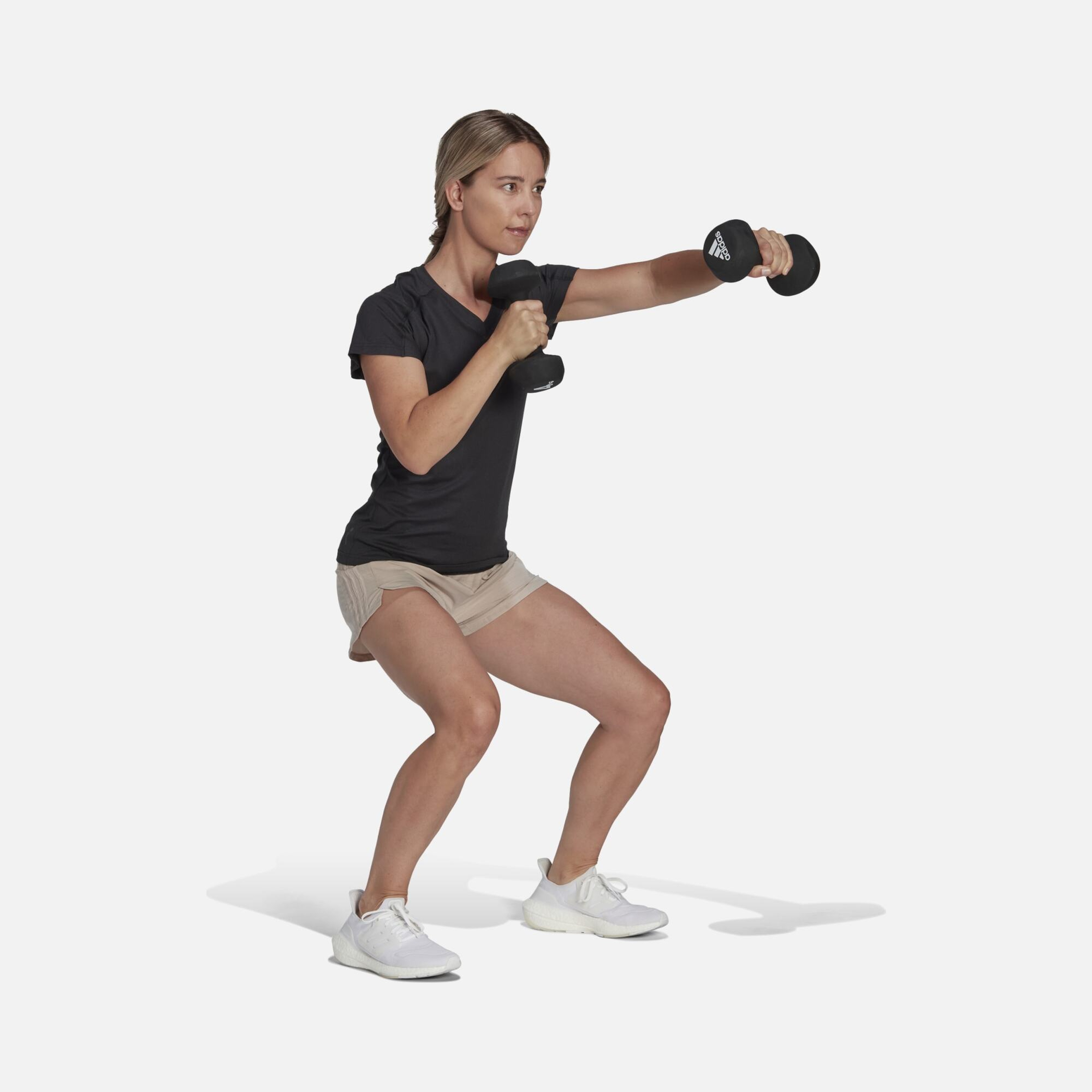 adidas AEROREADY Train Essentials Minimal Branding V-Neck Short-Sleeve Kadın Tişört