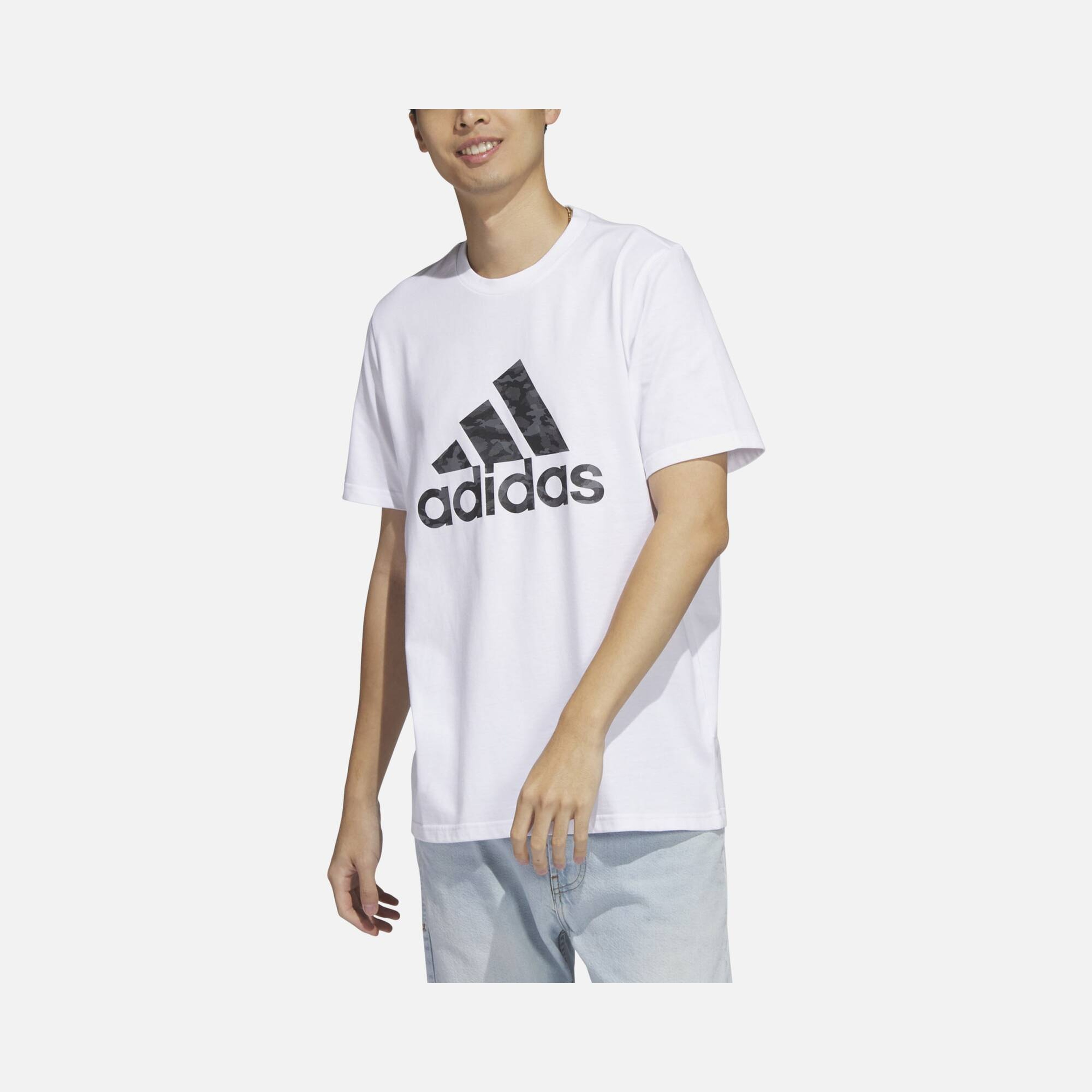 adidas Sportswear Camouflage Logo Short-Sleeve Erkek Tişört