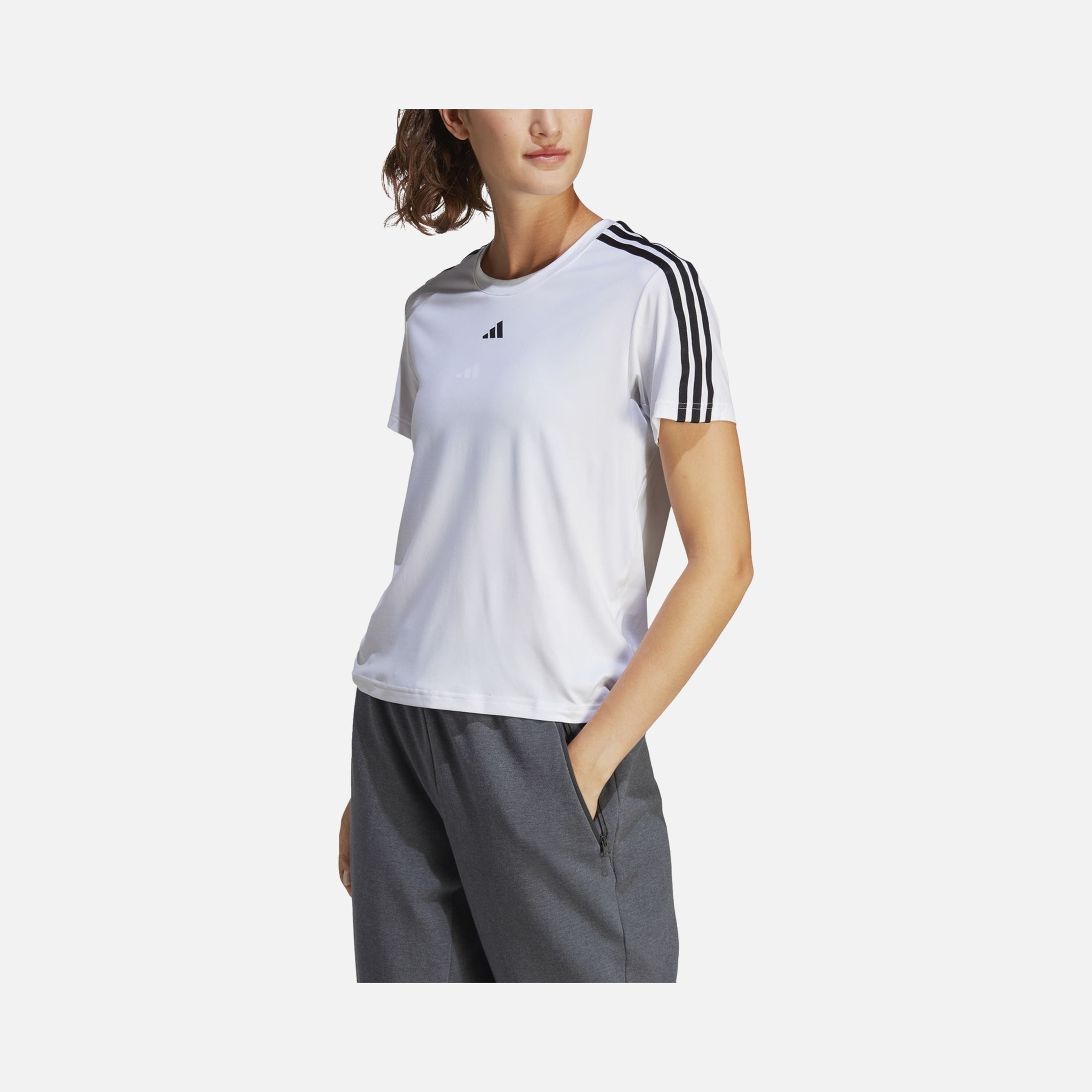 adidas AEROREADY Train Essentials 3-Stripes Gym&Training Short-Sleeve Kadın Tişört