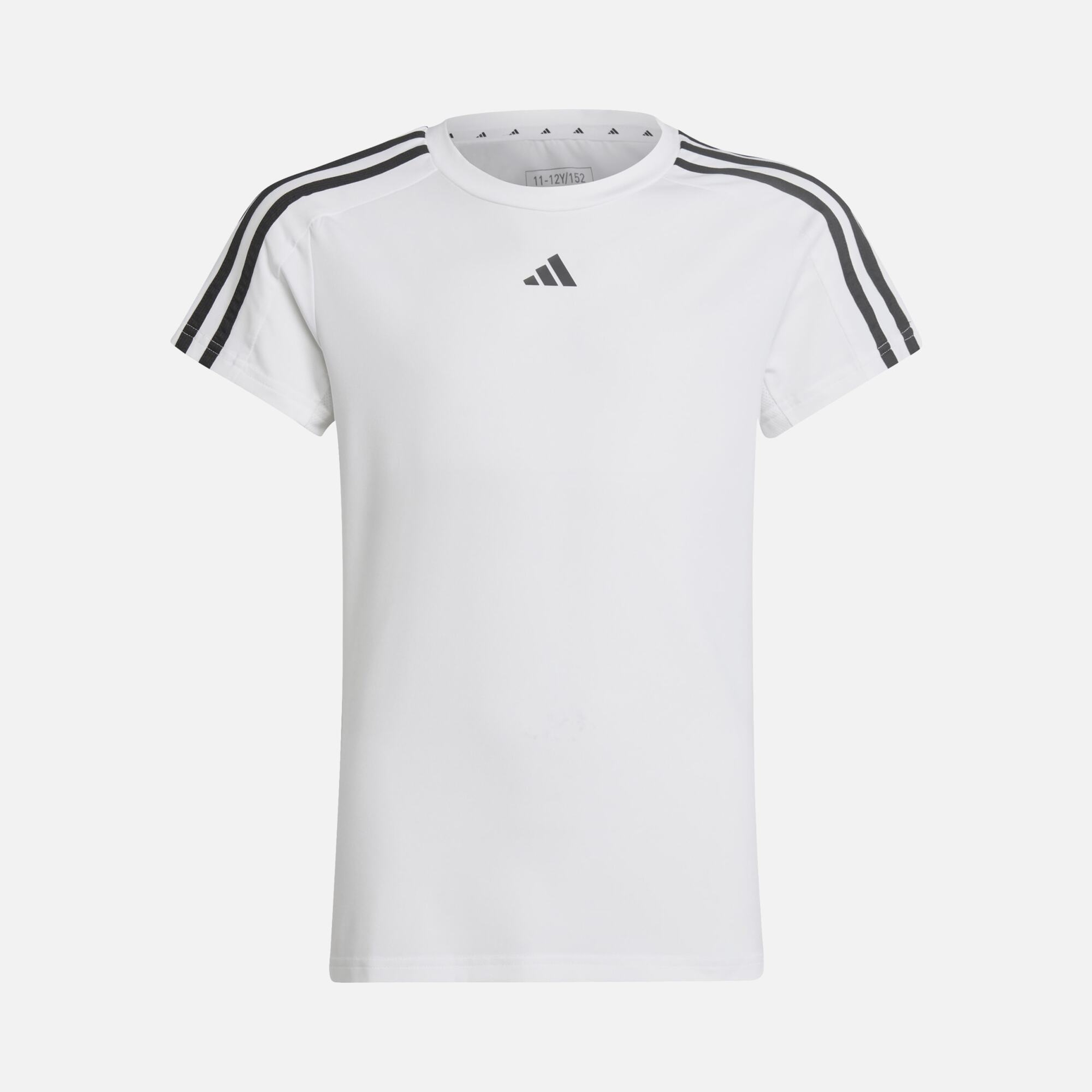 adidas Train Essentials AEROREADY 3-Stripes Slim-Fit Training Short-Sleeve (Girls') Çocuk Tişört