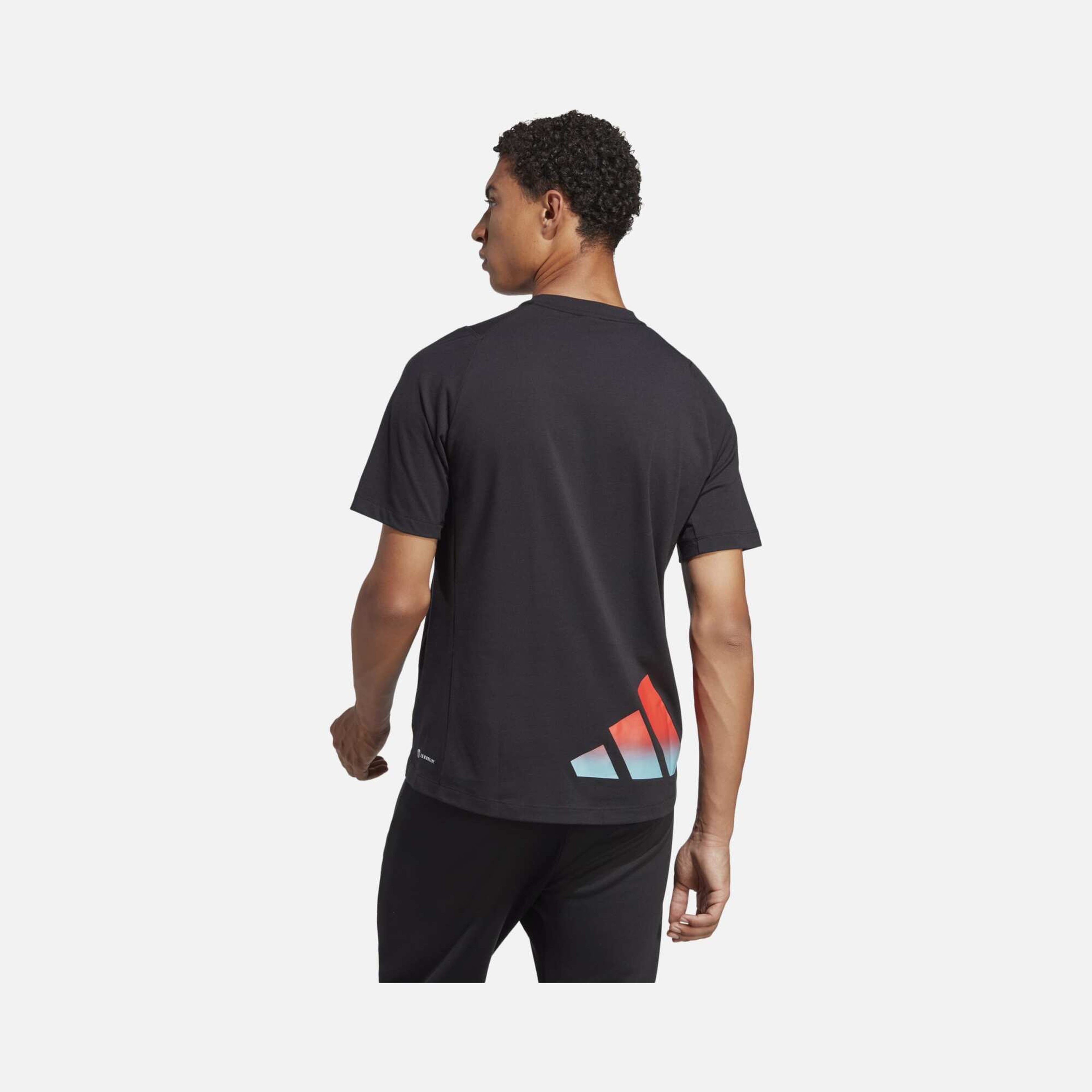 adidas AEROREADY Train Icons 3 Bar Logo Training Short-Sleeve Erkek Tişört