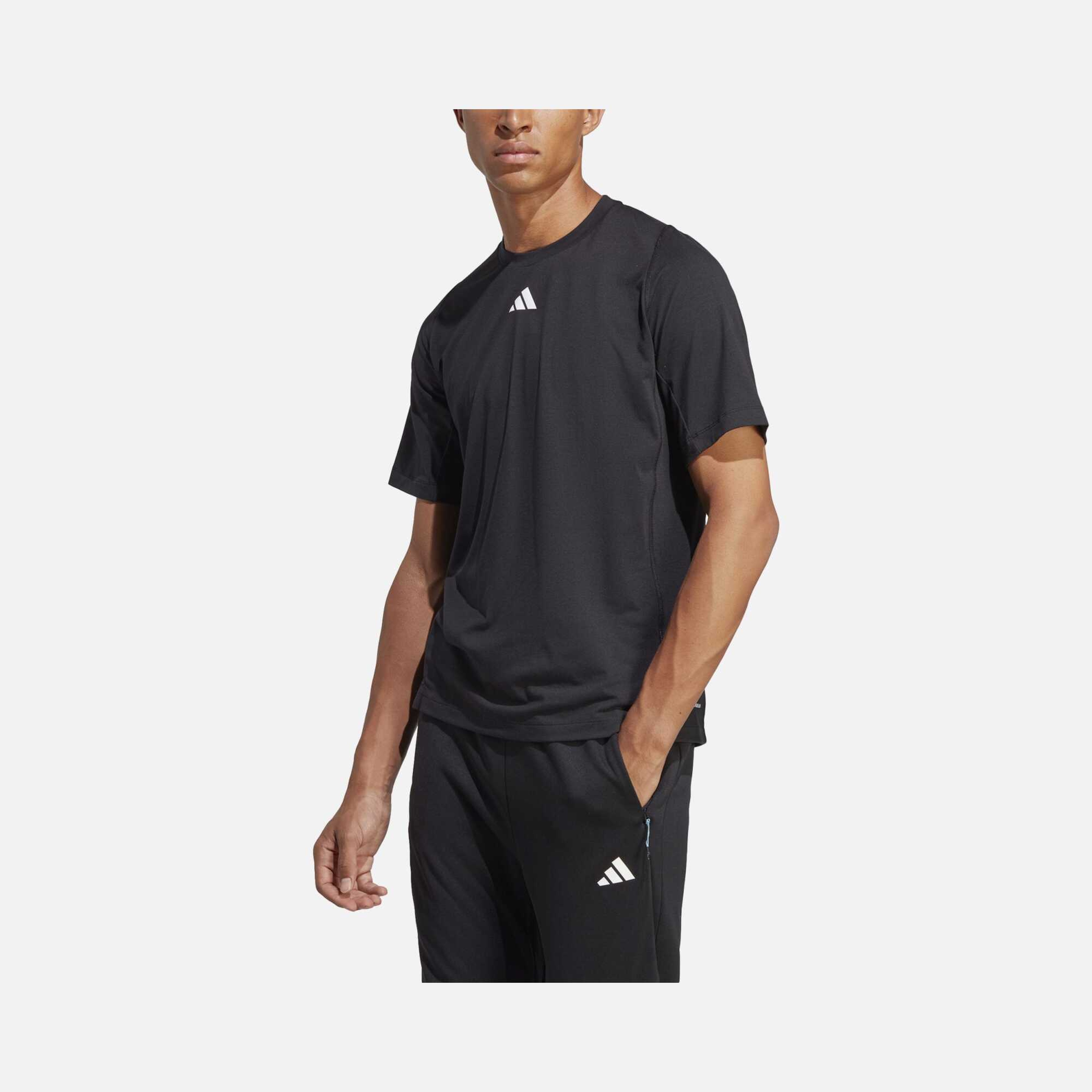 adidas AEROREADY Train Icons 3 Bar Logo Training Short-Sleeve Erkek Tişört