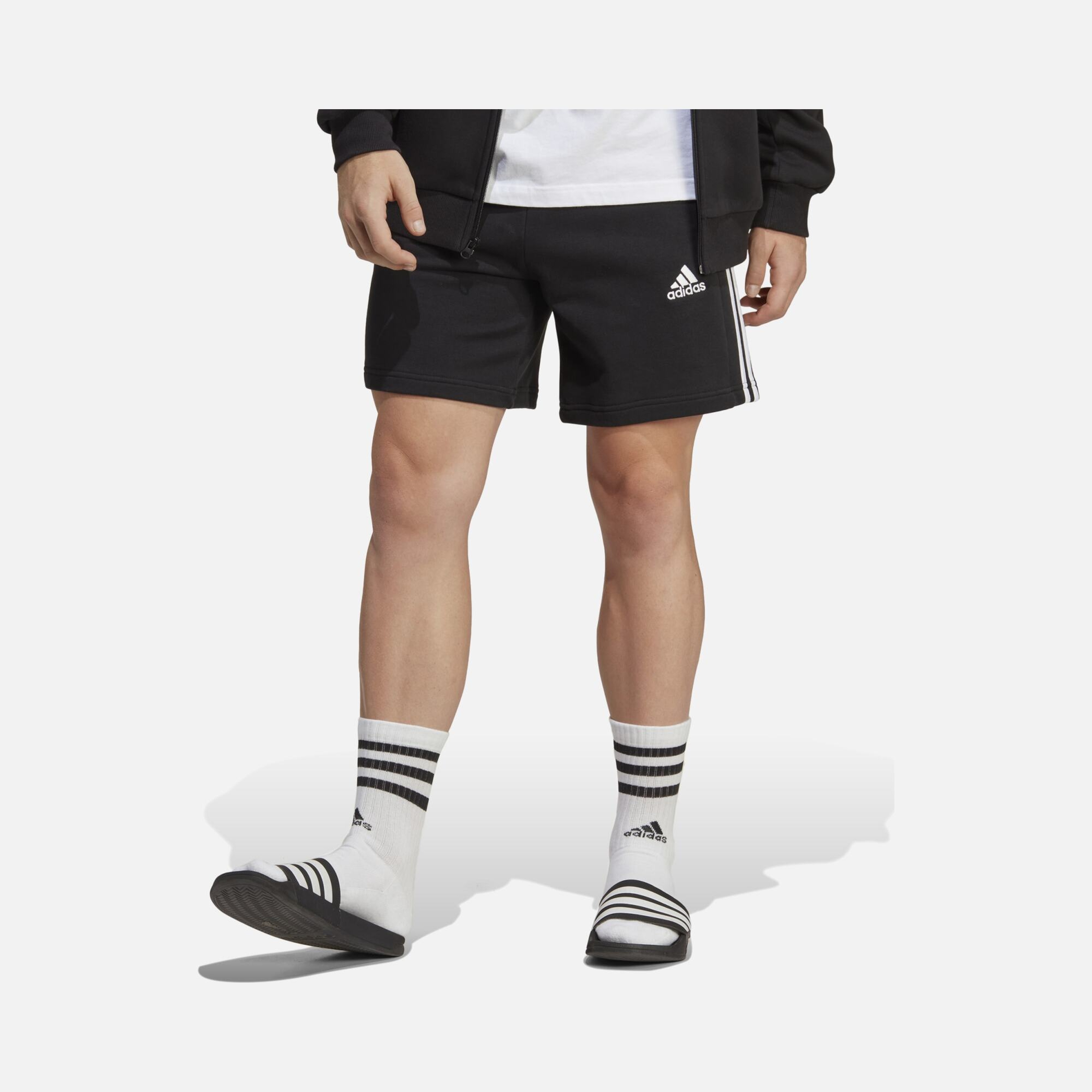 adidas Essentials French Terry 3-Stripes Erkek Şort