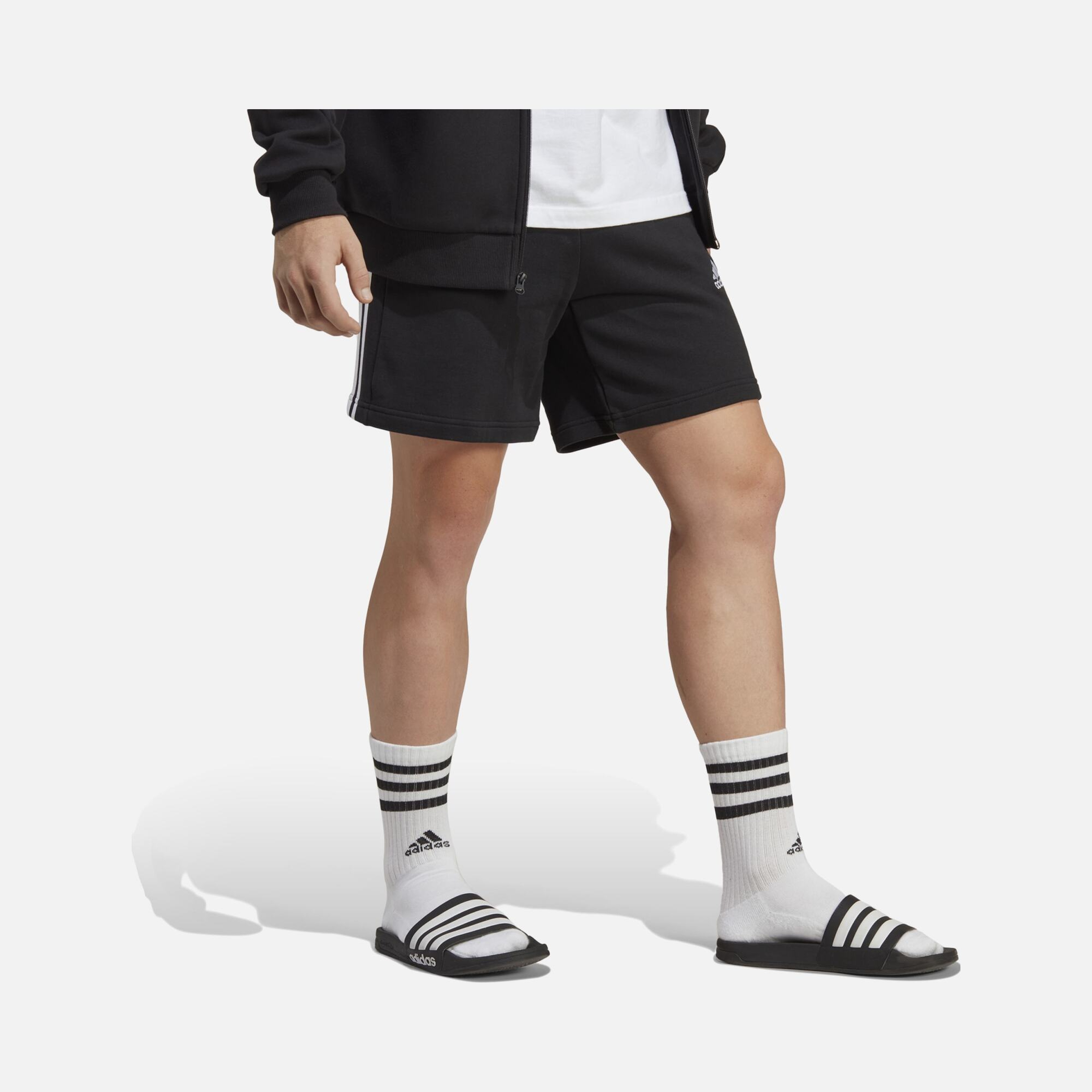 adidas Essentials French Terry 3-Stripes Erkek Şort