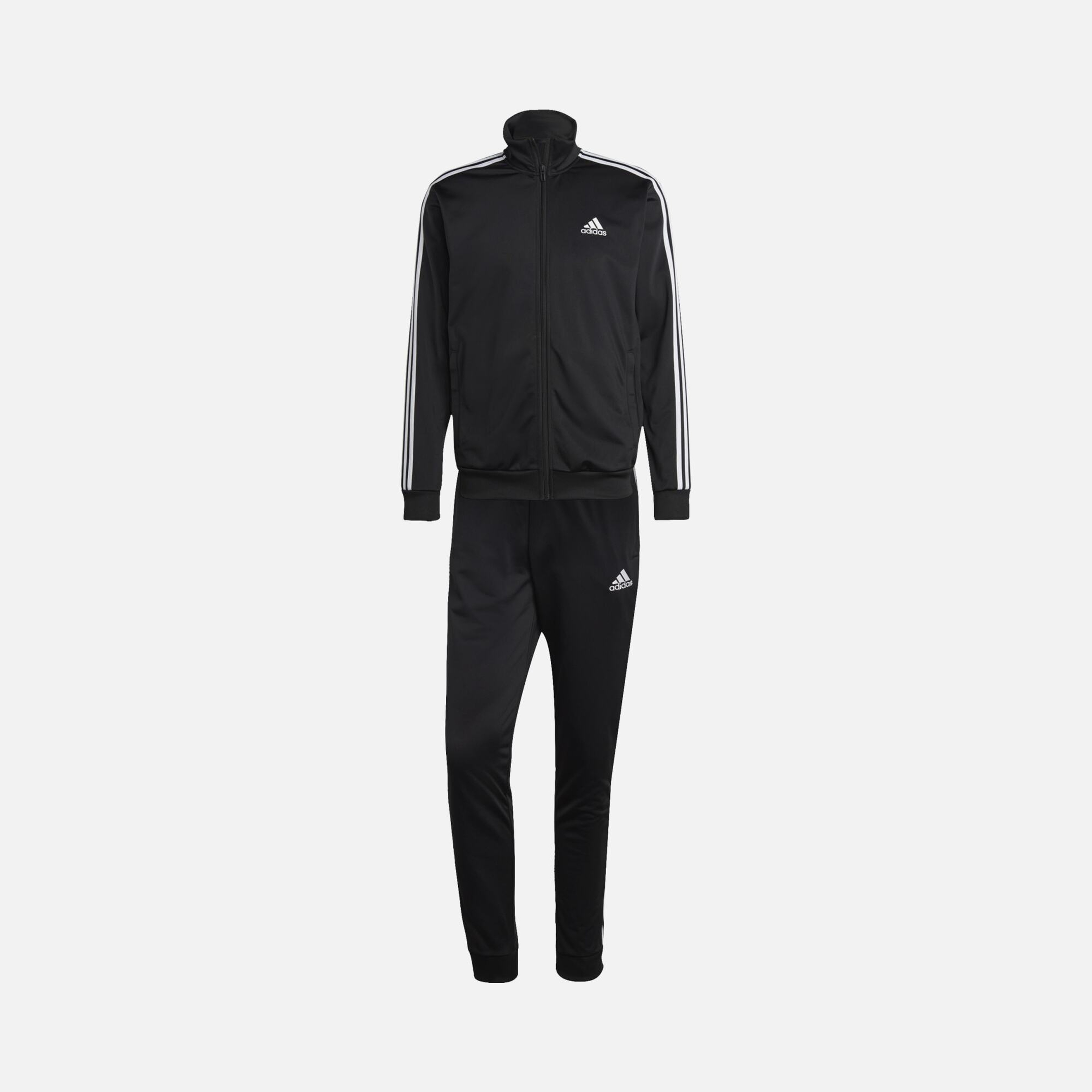 adidas Sportswear Basic 3-Stripes Tricot Full-Zip Erkek Eşofman Takımı
