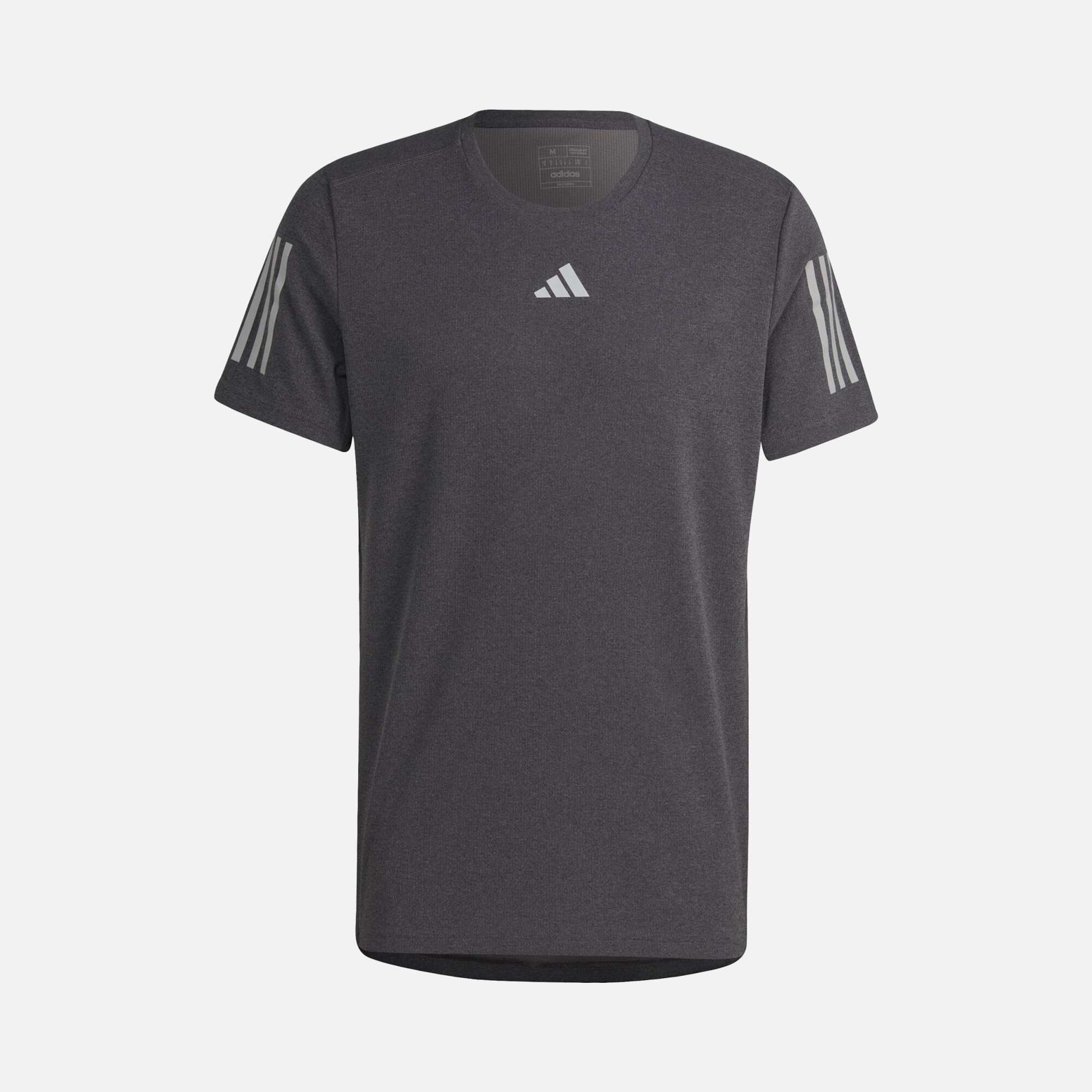 adidas Aeroready Own the Run Heather Running Short-Sleeve Erkek Tişört