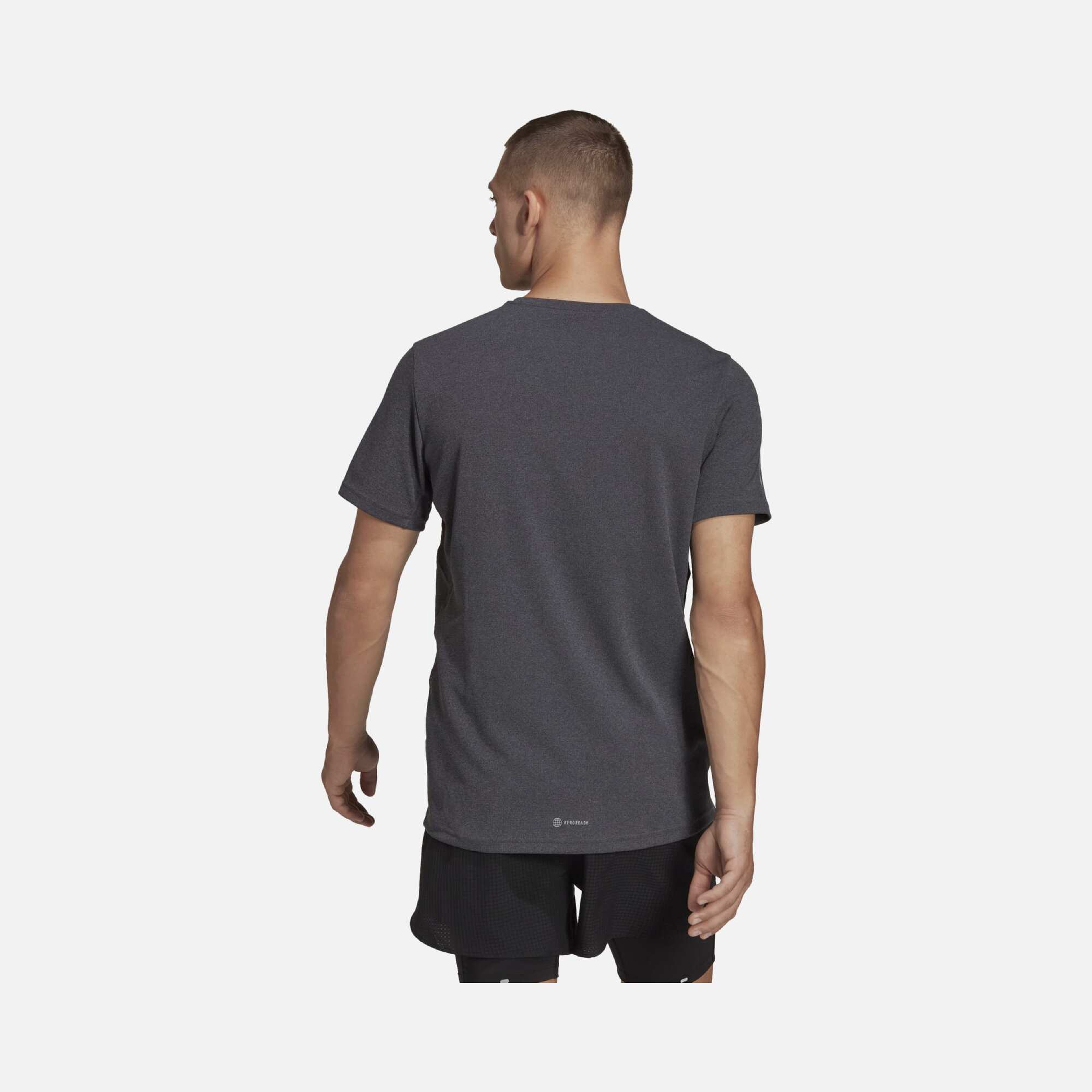 adidas Aeroready Own the Run Heather Running Short-Sleeve Erkek Tişört