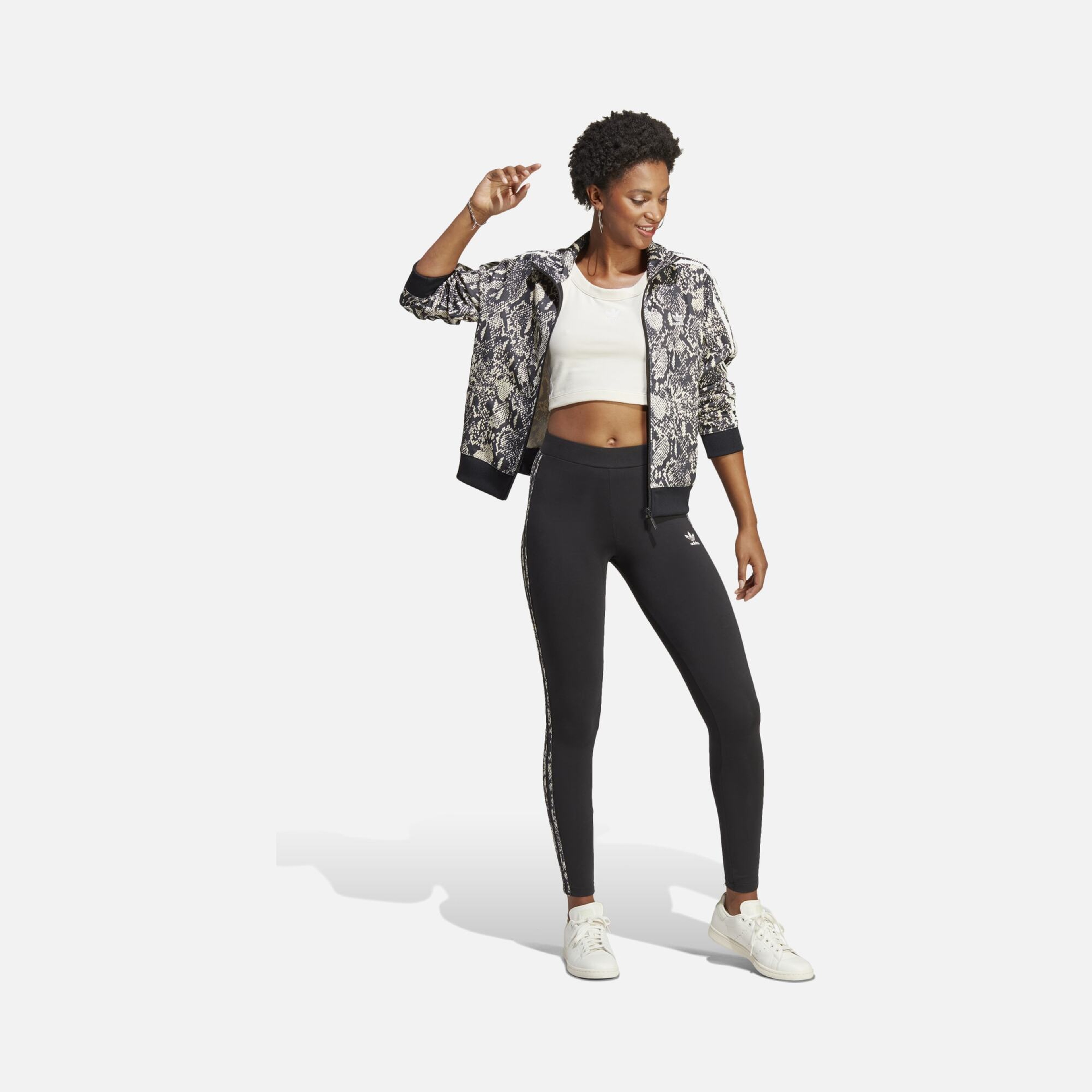 adidas Sportswear 3-Stripes Print Kadın Tayt