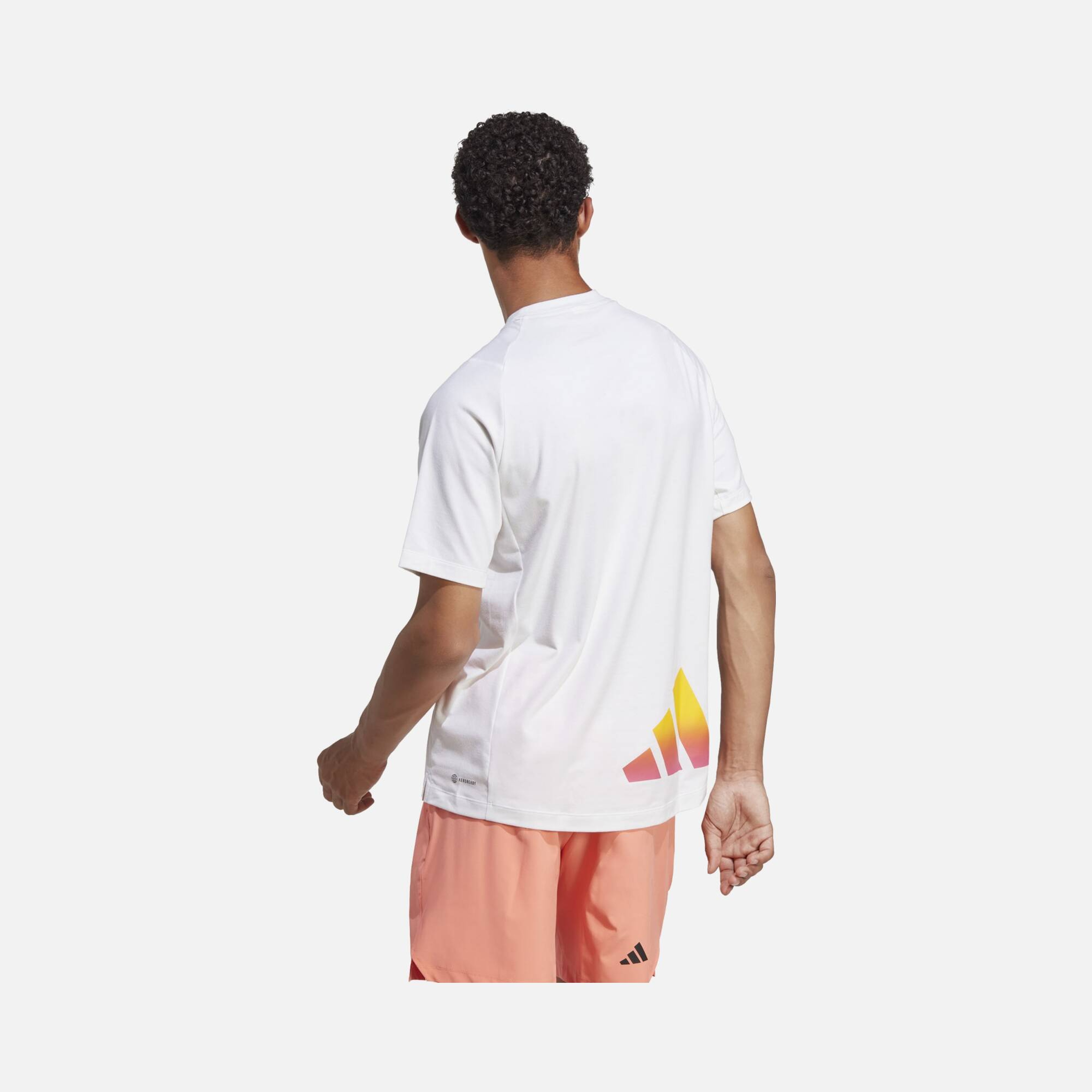 adidas AEROREADY Train Icons 3 Bar Logo Training Short-Sleeve Erkek Tişört