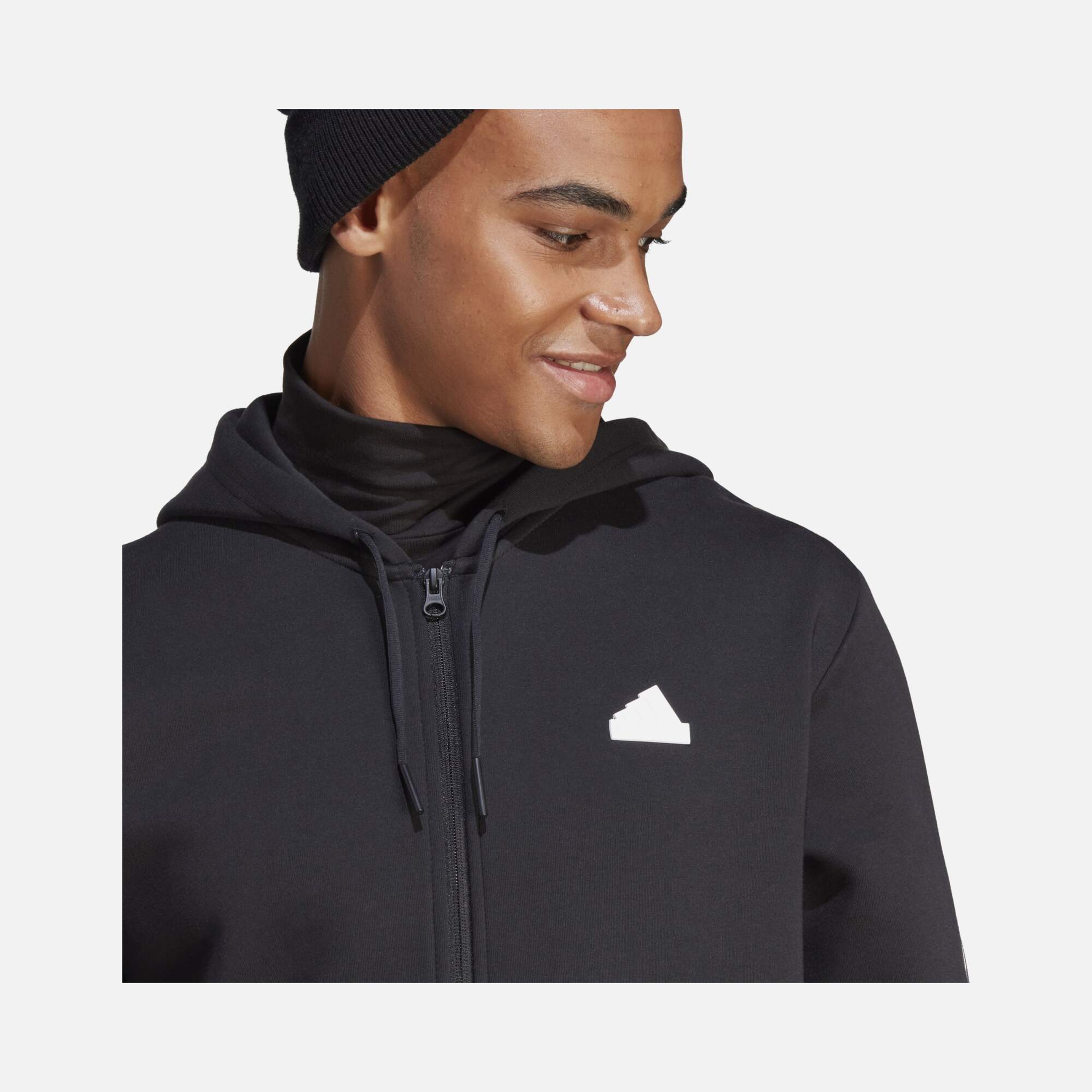 adidas Sportswear Future Icons FW23 3-Stripes Full-Zip Hoodie Erkek Sweatshirt