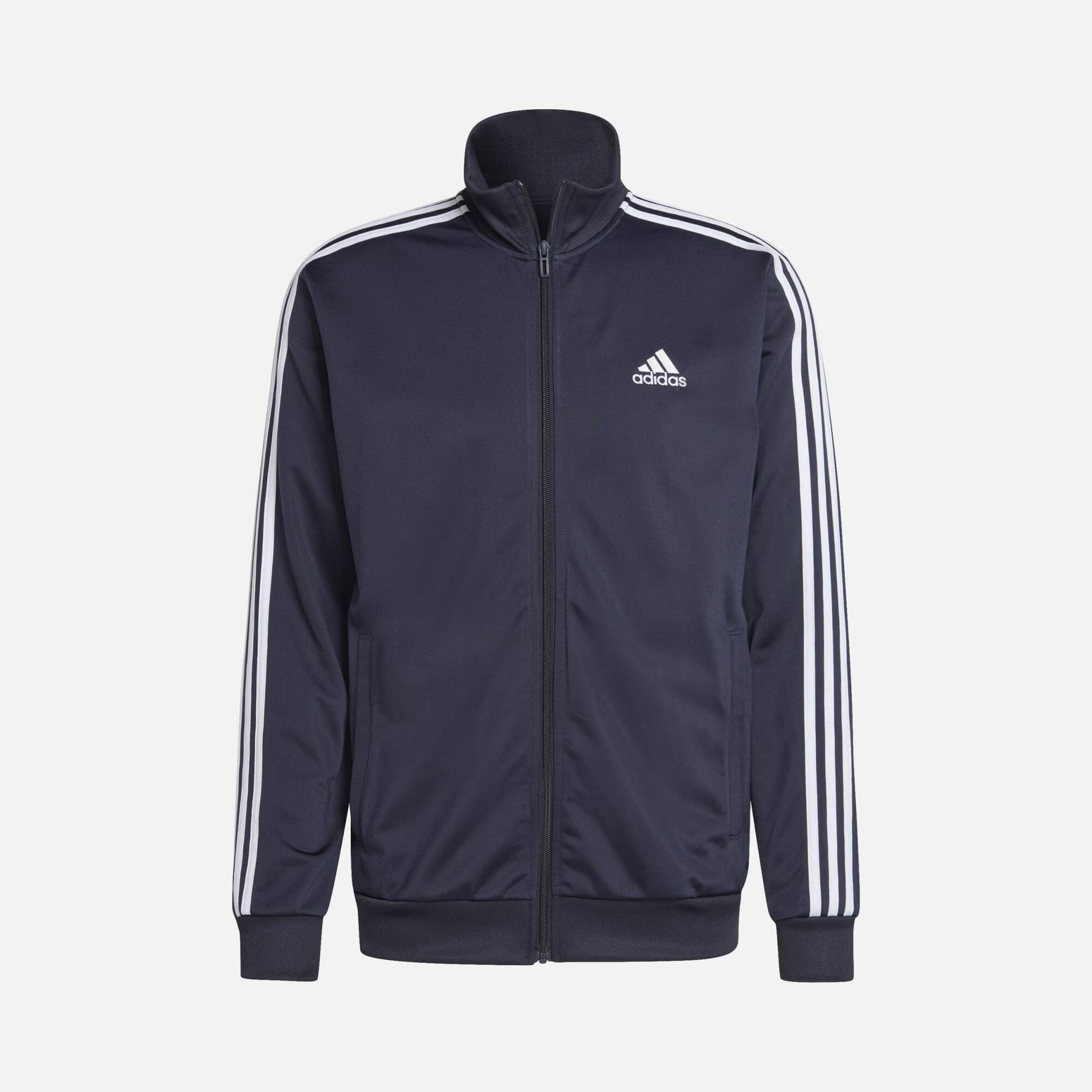 adidas Sportswear Basic 3-Stripes Tricot Full-Zip Erkek Eşofman Takımı
