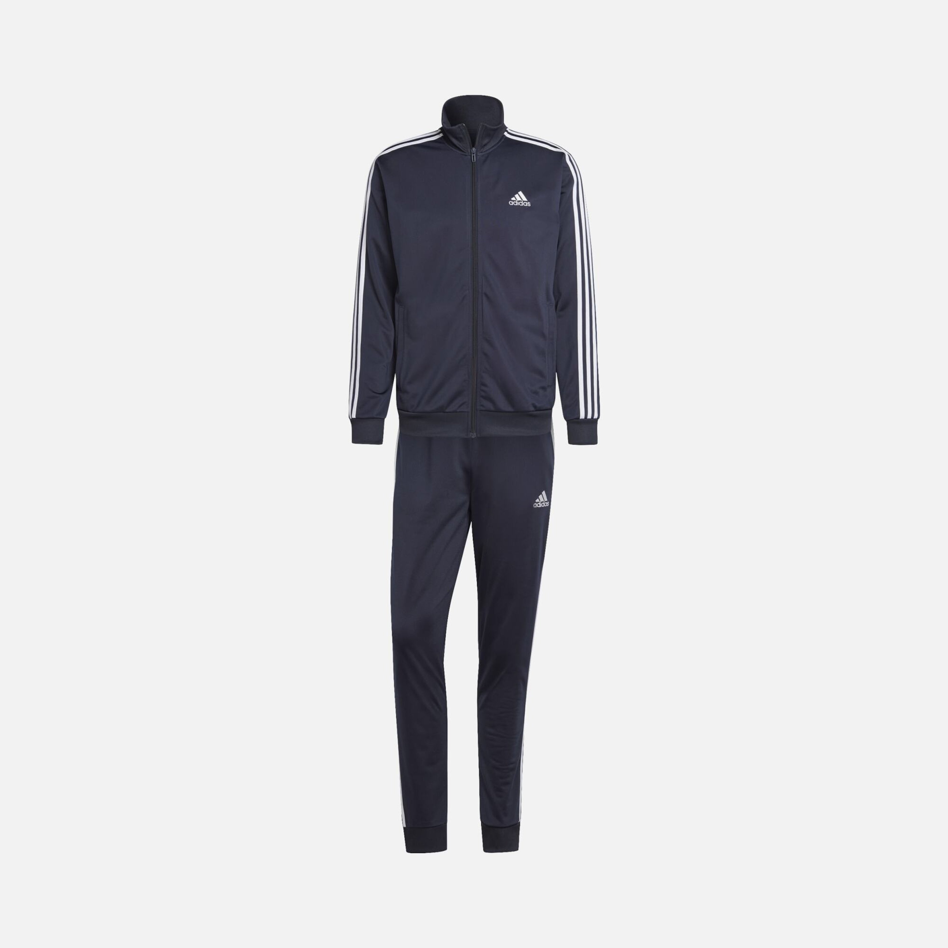 adidas Sportswear Basic 3-Stripes Tricot Full-Zip Erkek Eşofman Takımı