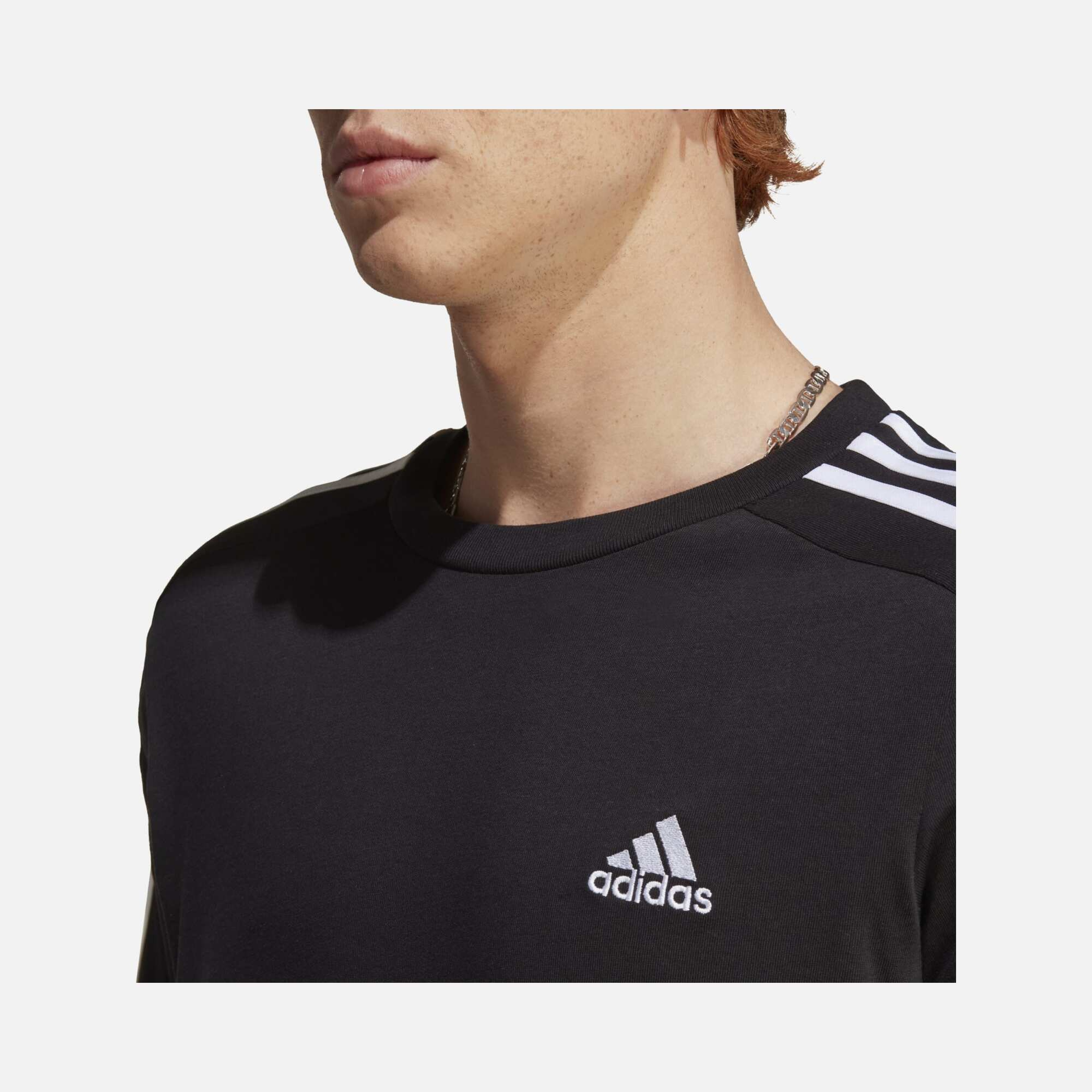 adidas Essentials Single Jersey 3-Stripes Short-Sleeve Erkek Tişört