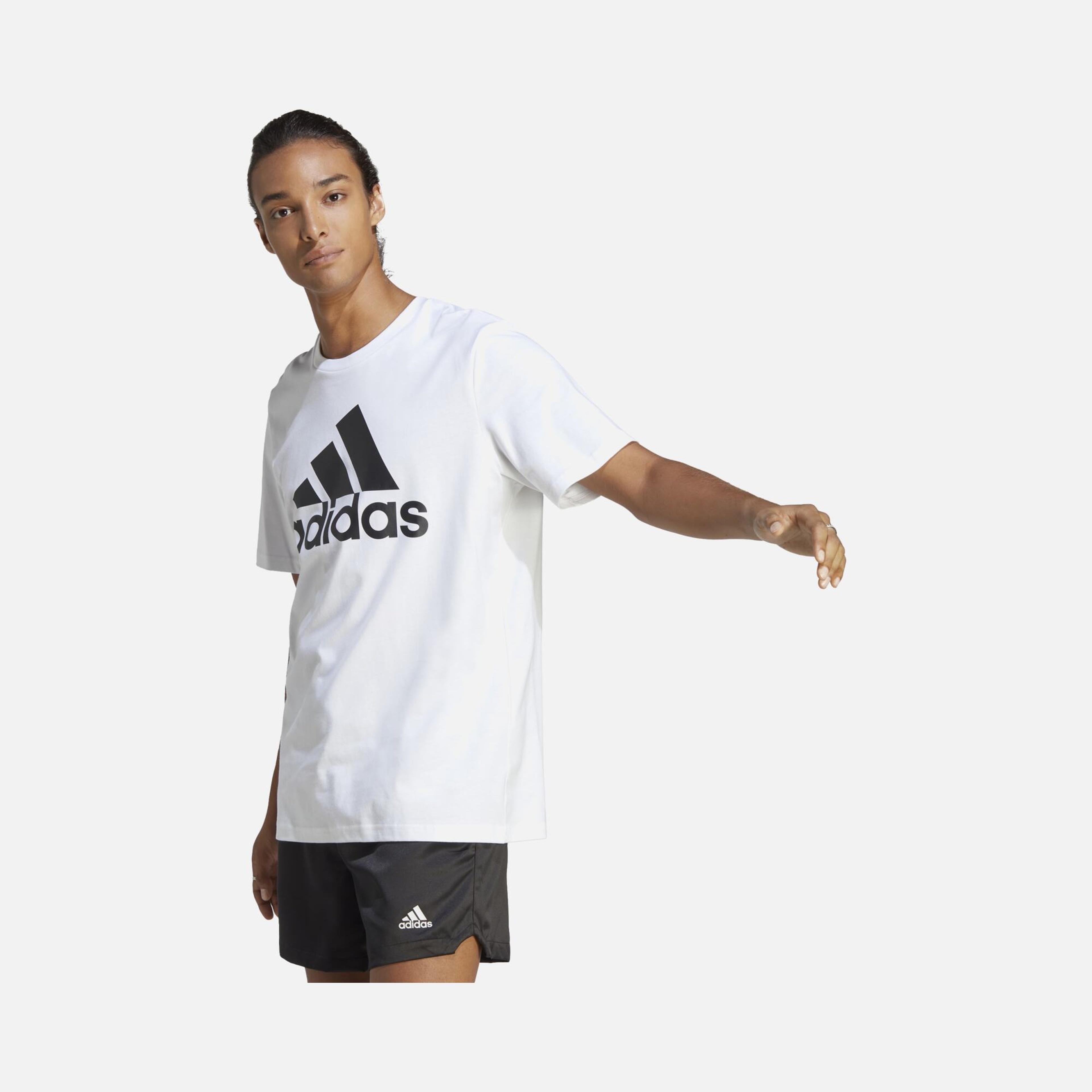 adidas Essentials Single Jersey Big Logo Short-Sleeve Erkek Tişört