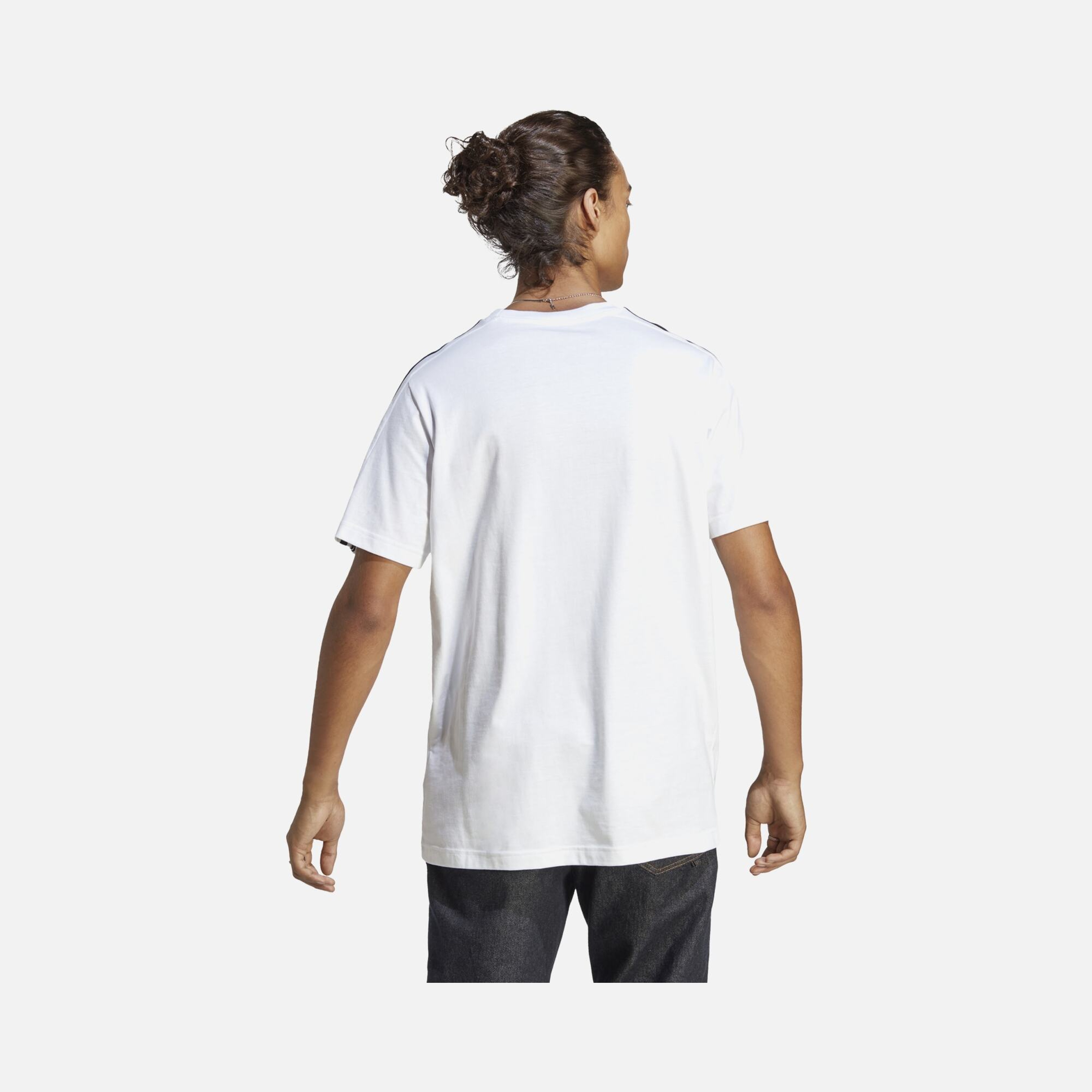 adidas Essentials Single Jersey 3-Stripes Short-Sleeve Erkek Tişört